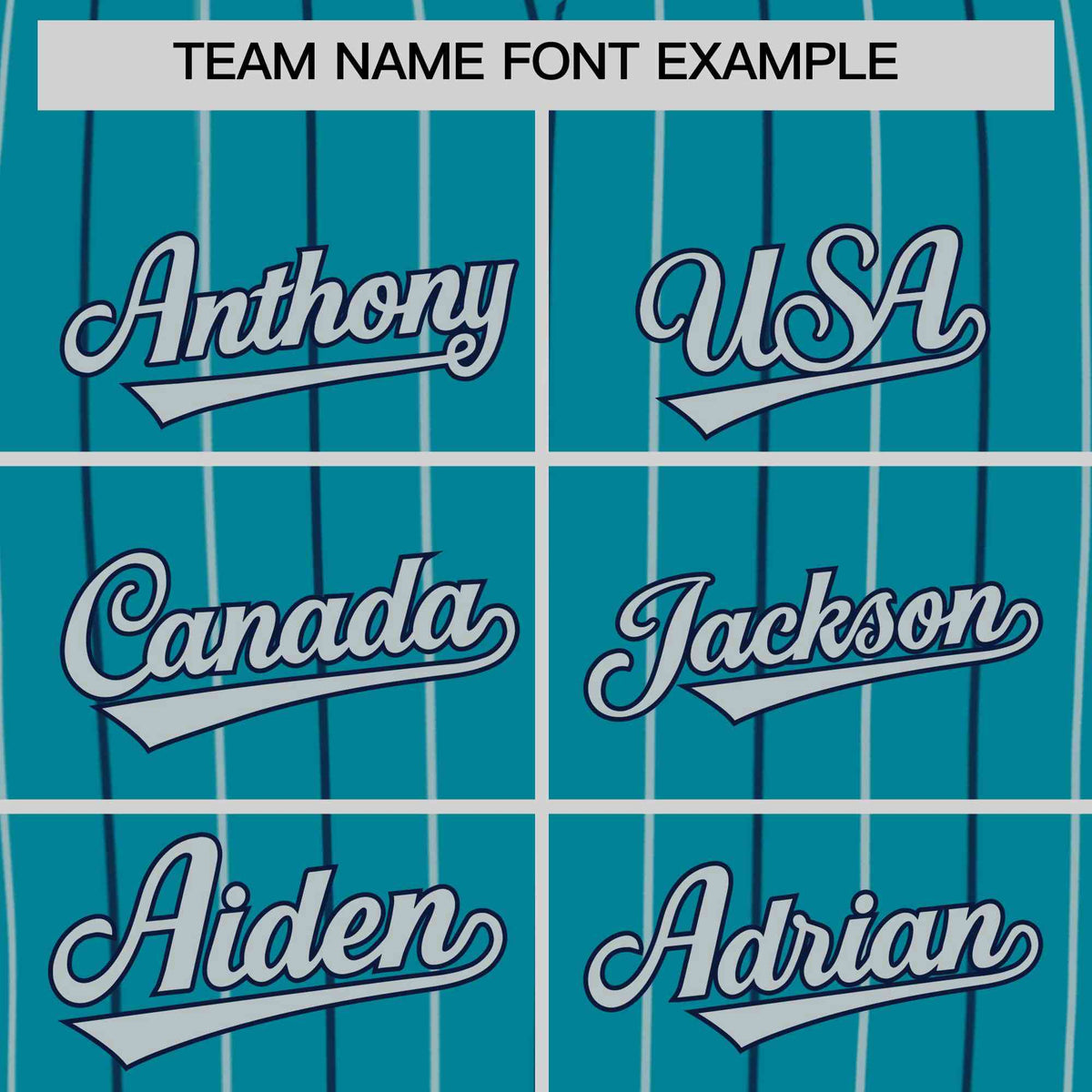 Custom Teal Navy and Gray Bi-Color Stripes Fashion Authentic Baseball Jersey