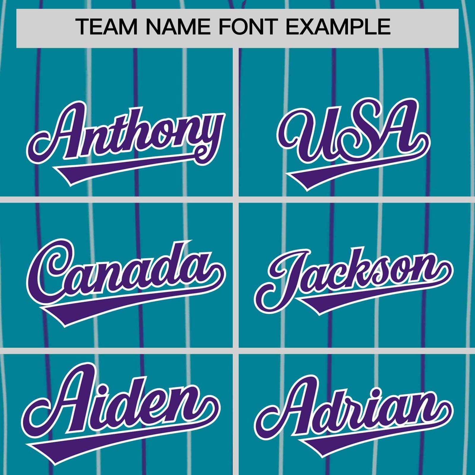 Custom Teal White and Purple Bi-Color Stripes Fashion Authentic Baseball Jersey