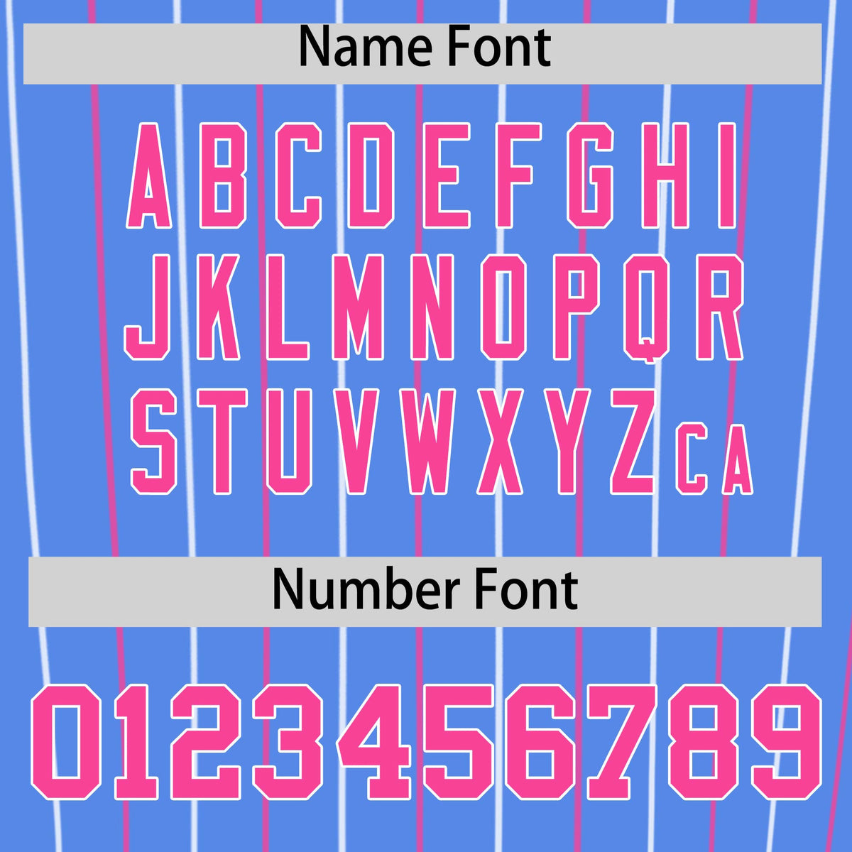 Custom Powder Blue Pink and White Bi-Color Stripes Fashion Authentic Baseball Jersey