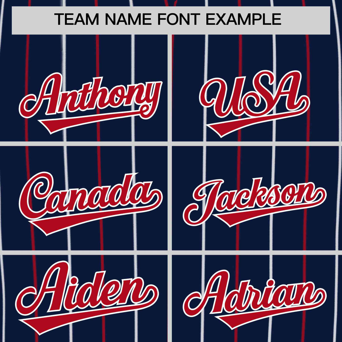 Custom Navy Red and White Bi-Color Stripes Fashion Authentic Baseball Jersey