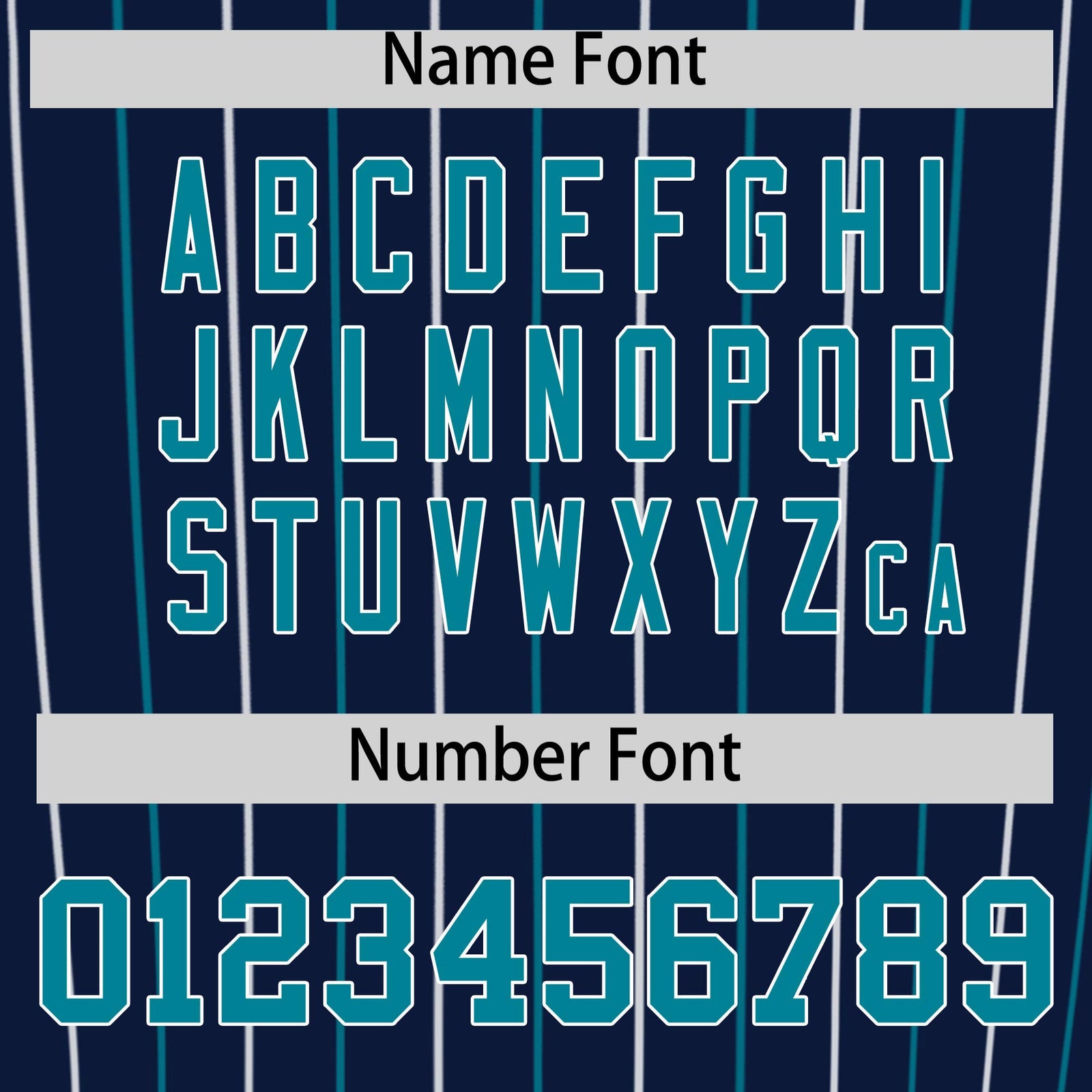 Custom Navy Teal and White Bi-Color Stripes Fashion Authentic Baseball Jersey