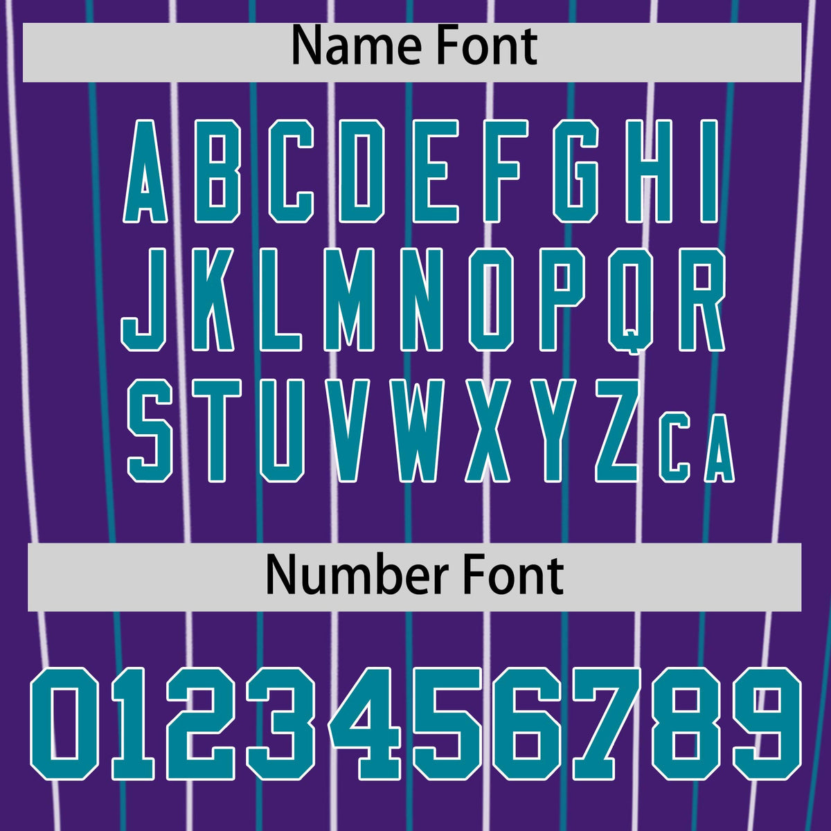 Custom Purple Teal and White Bi-Color Stripes Fashion Authentic Baseball Jersey