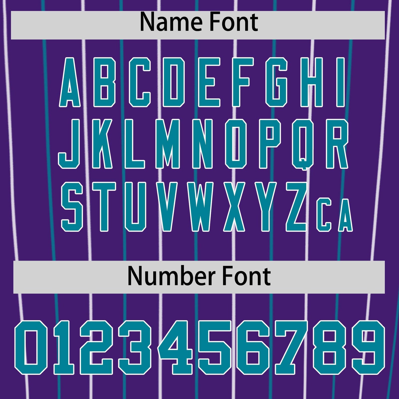 Custom Purple Teal and White Bi-Color Stripes Fashion Authentic Baseball Jersey