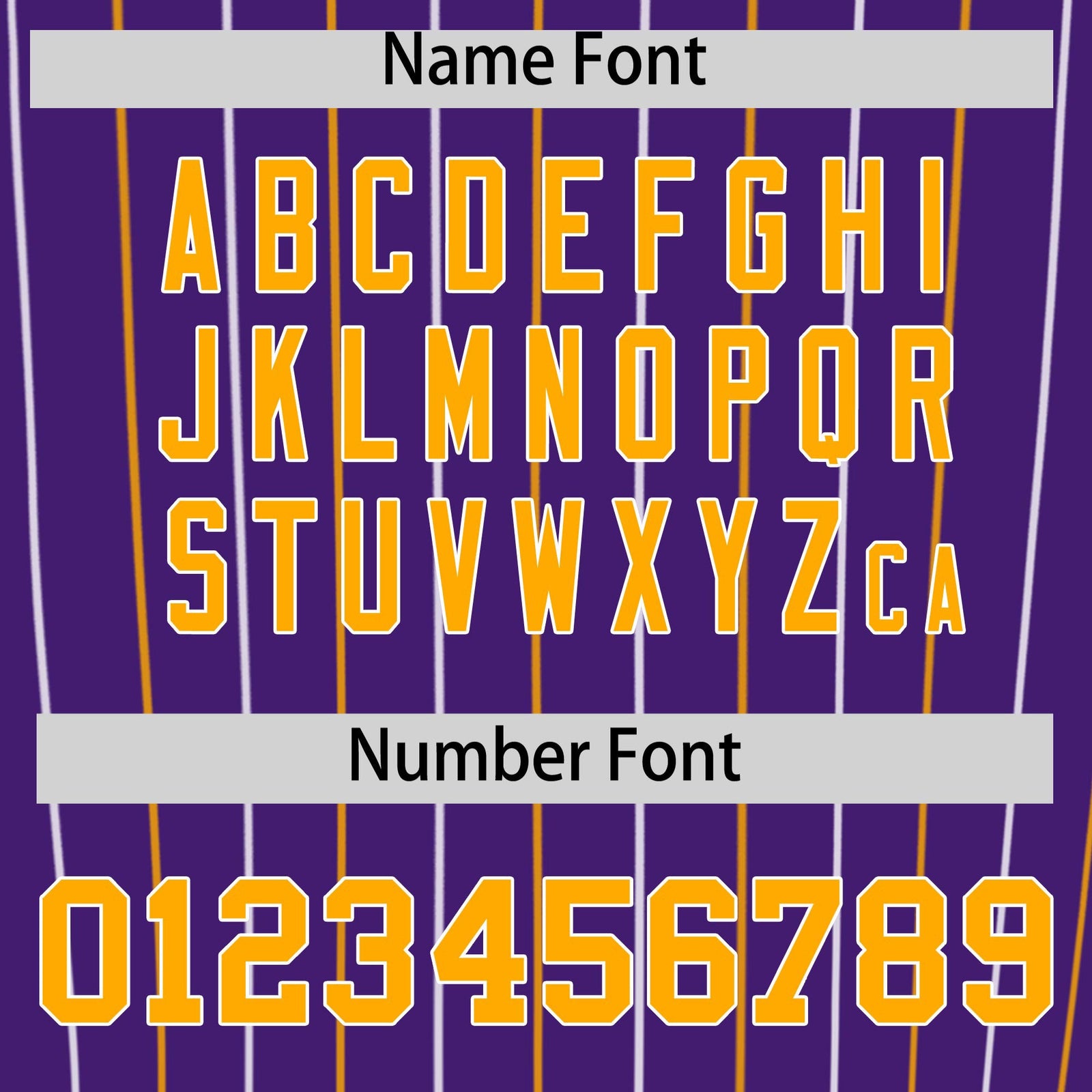 Custom Purple Yellow and White Bi-Color Stripes Fashion Authentic Baseball Jersey