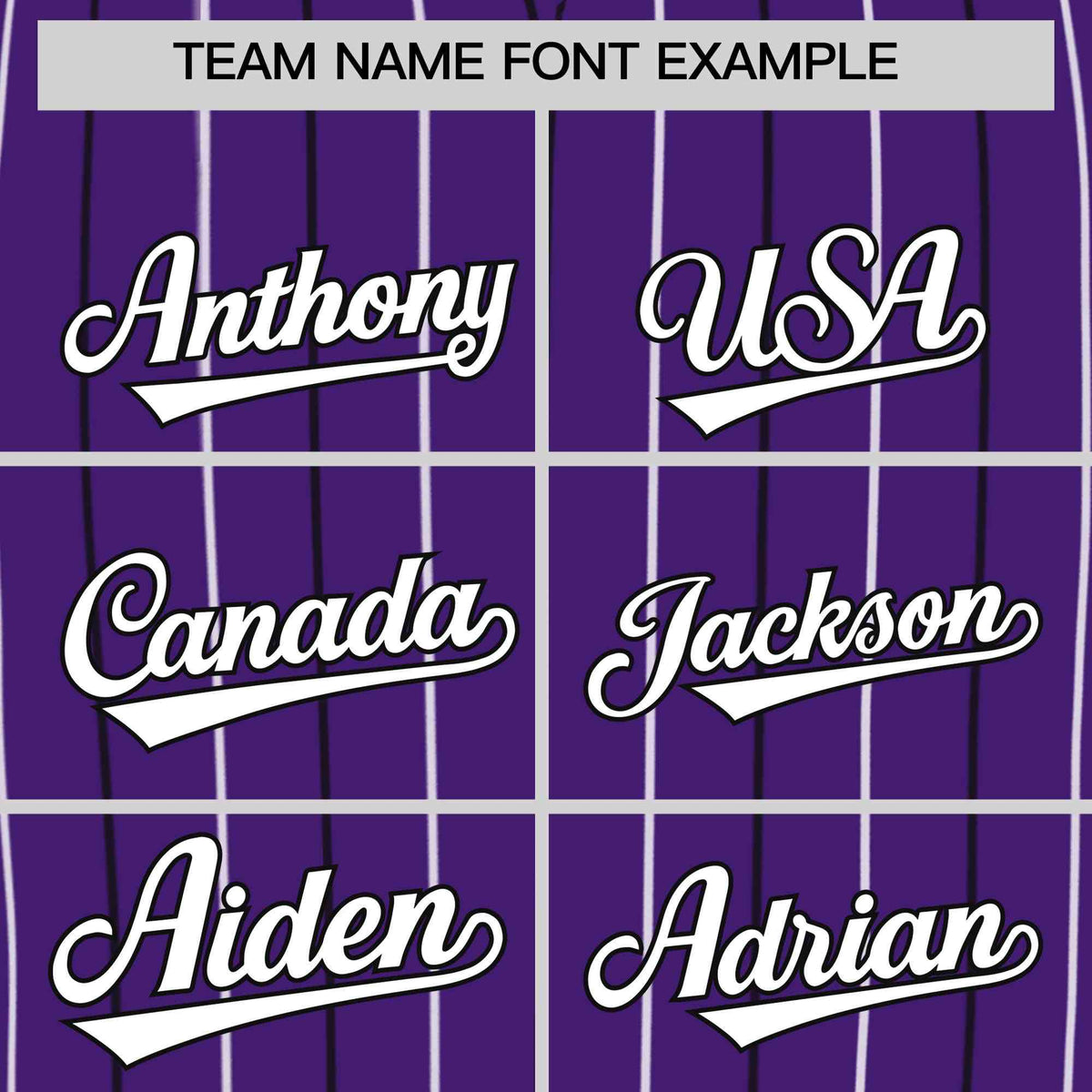 Custom Purple White and Black Bi-Color Stripes Fashion Authentic Baseball Jersey