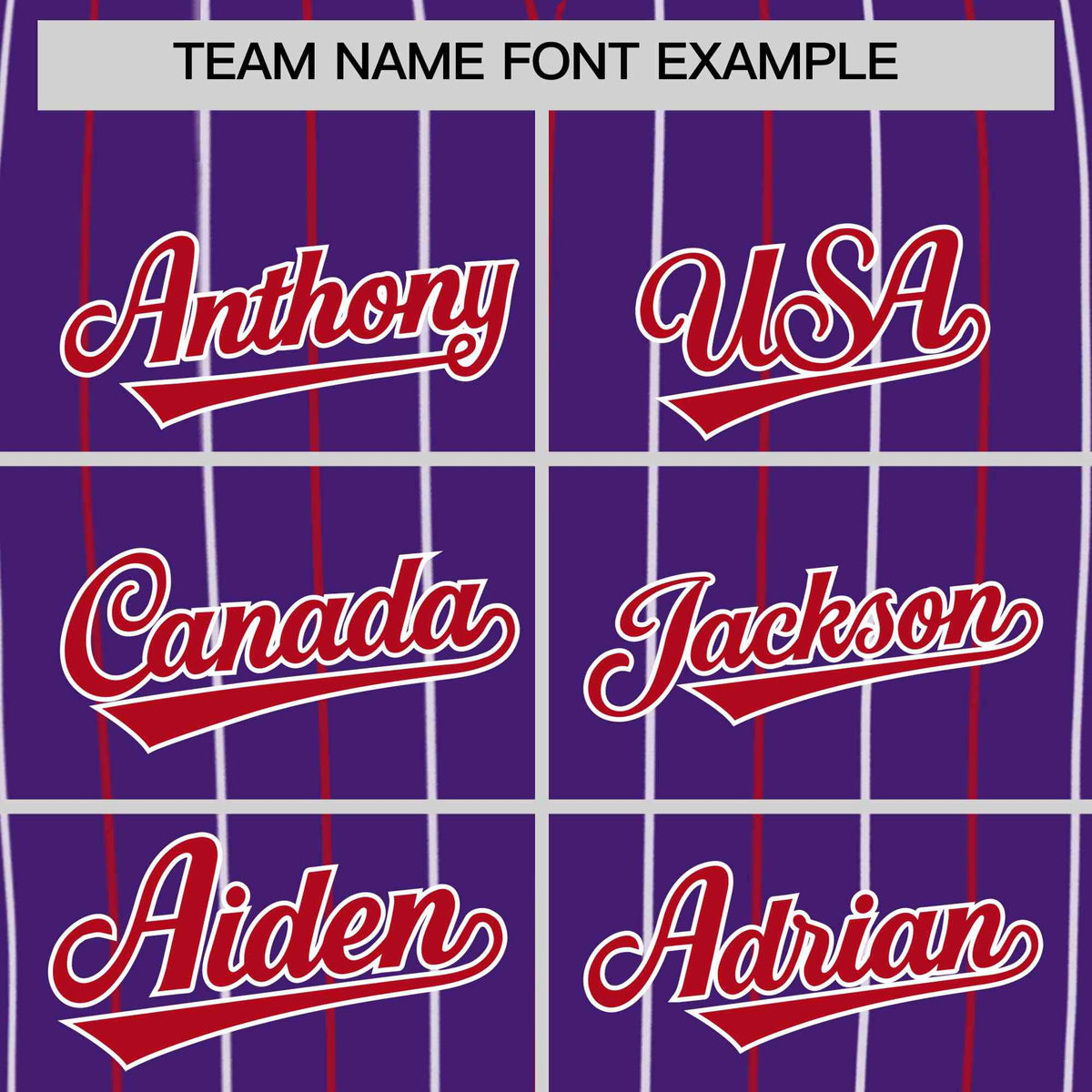 Custom Purple Red and White Bi-Color Stripes Fashion Authentic Baseball Jersey