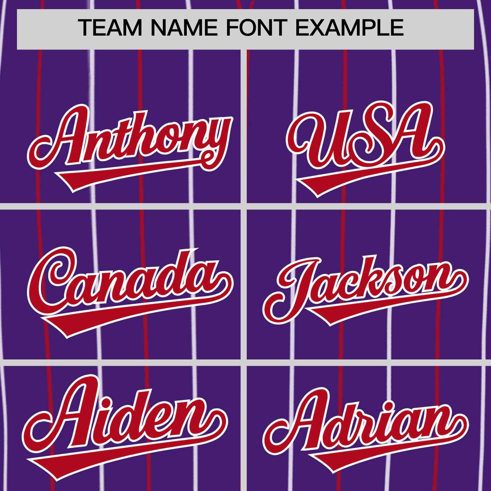 Custom Purple Red and White Bi-Color Stripes Fashion Authentic Baseball Jersey