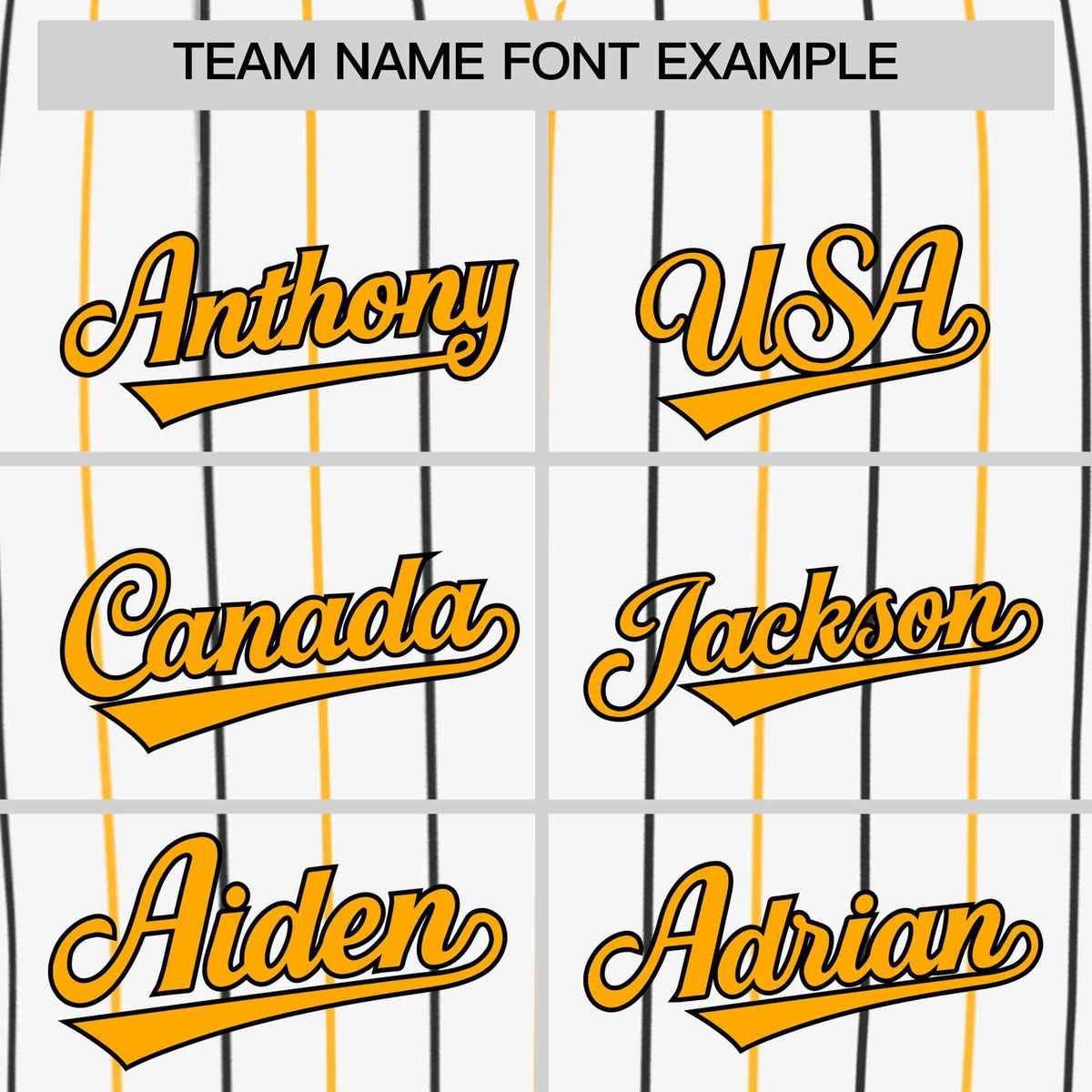 Custom White Yellow and Black Bi-Color Stripes Fashion Authentic Baseball Jersey