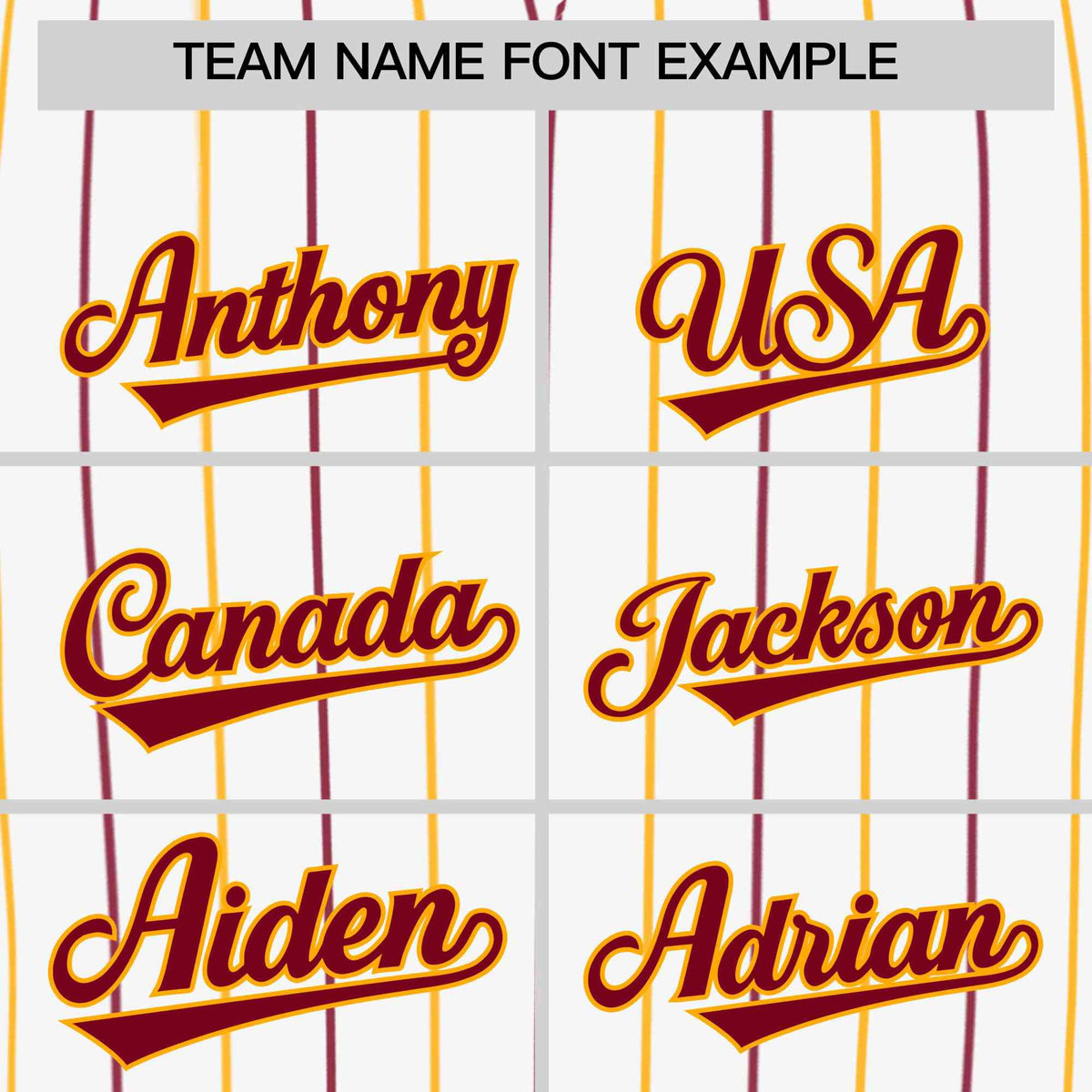 Custom White Crimson and Yellow Bi-Color Stripes Fashion Authentic Baseball Jersey