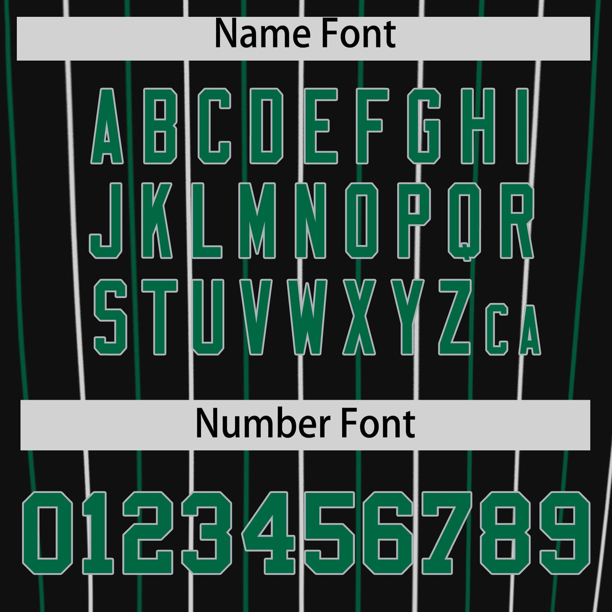 Custom Black Kelly Green and Gray Bi-Color Stripes Fashion Authentic Baseball Jersey