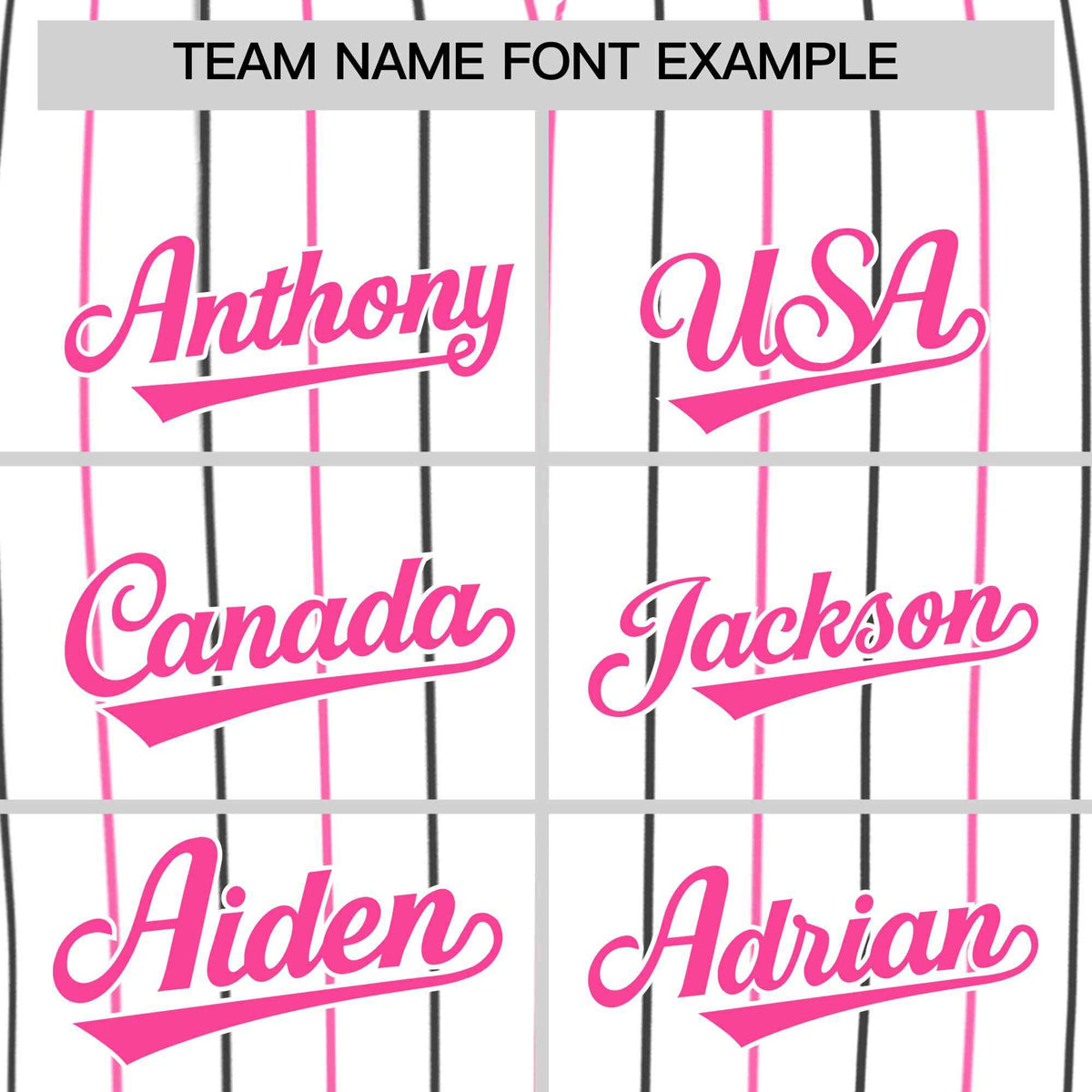 Custom White Black and Pink Bi-Color Stripes Fashion Authentic Baseball Jersey