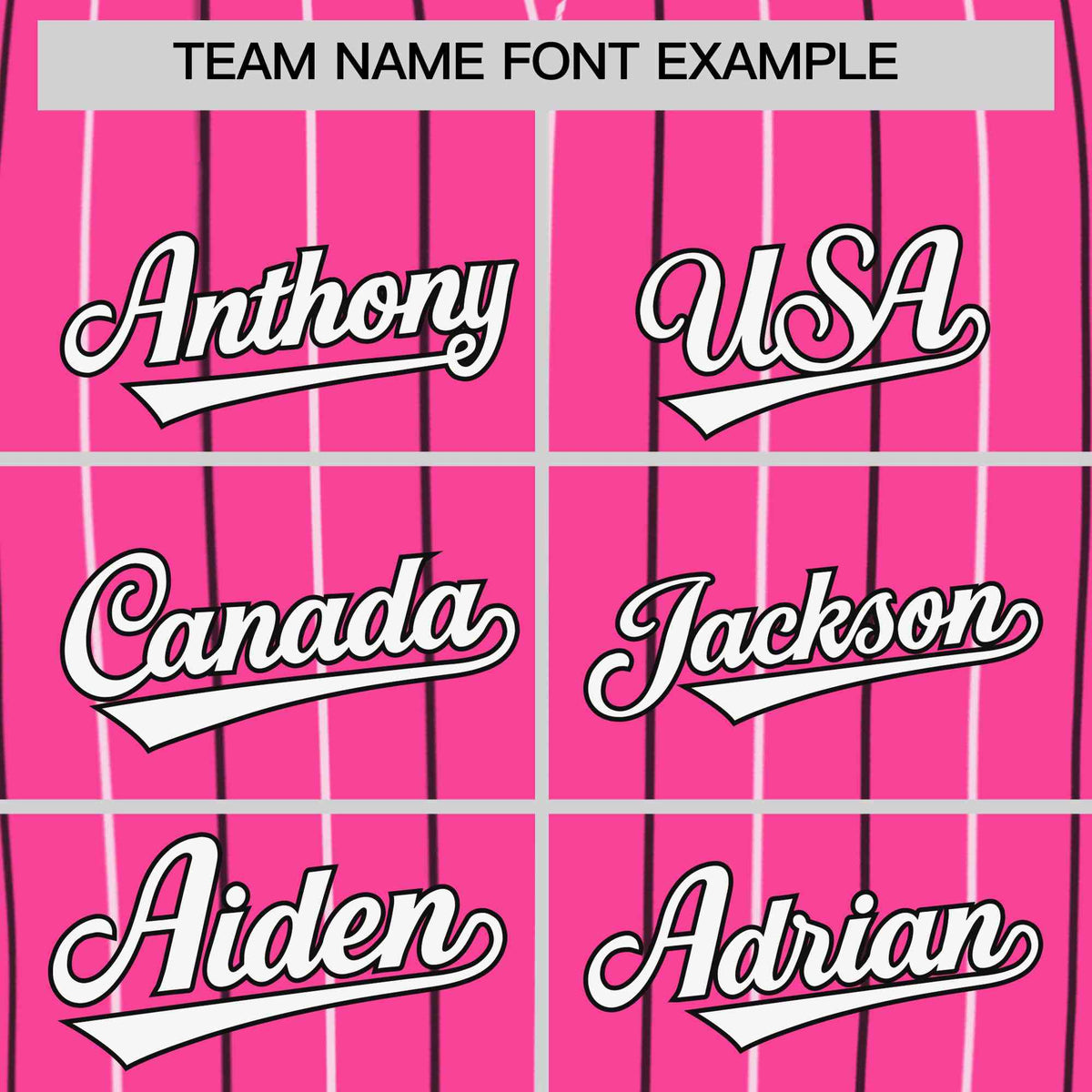 Custom Pink White and Black Bi-Color Stripes Fashion Authentic Baseball Jersey