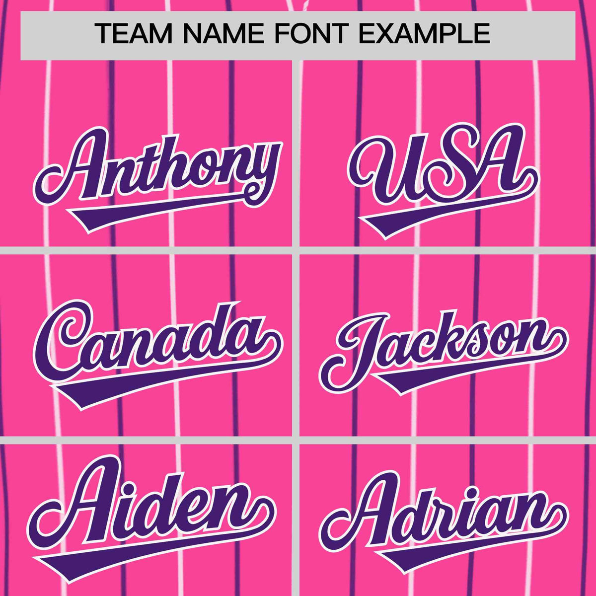 Custom Pink White and Purple Bi-Color Stripes Fashion Authentic Baseball Jersey