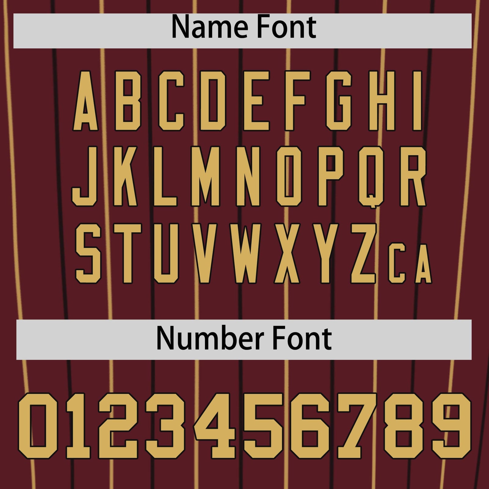 Custom Burgundy Old Gold and Black Bi-Color Stripes Fashion Authentic Baseball Jersey