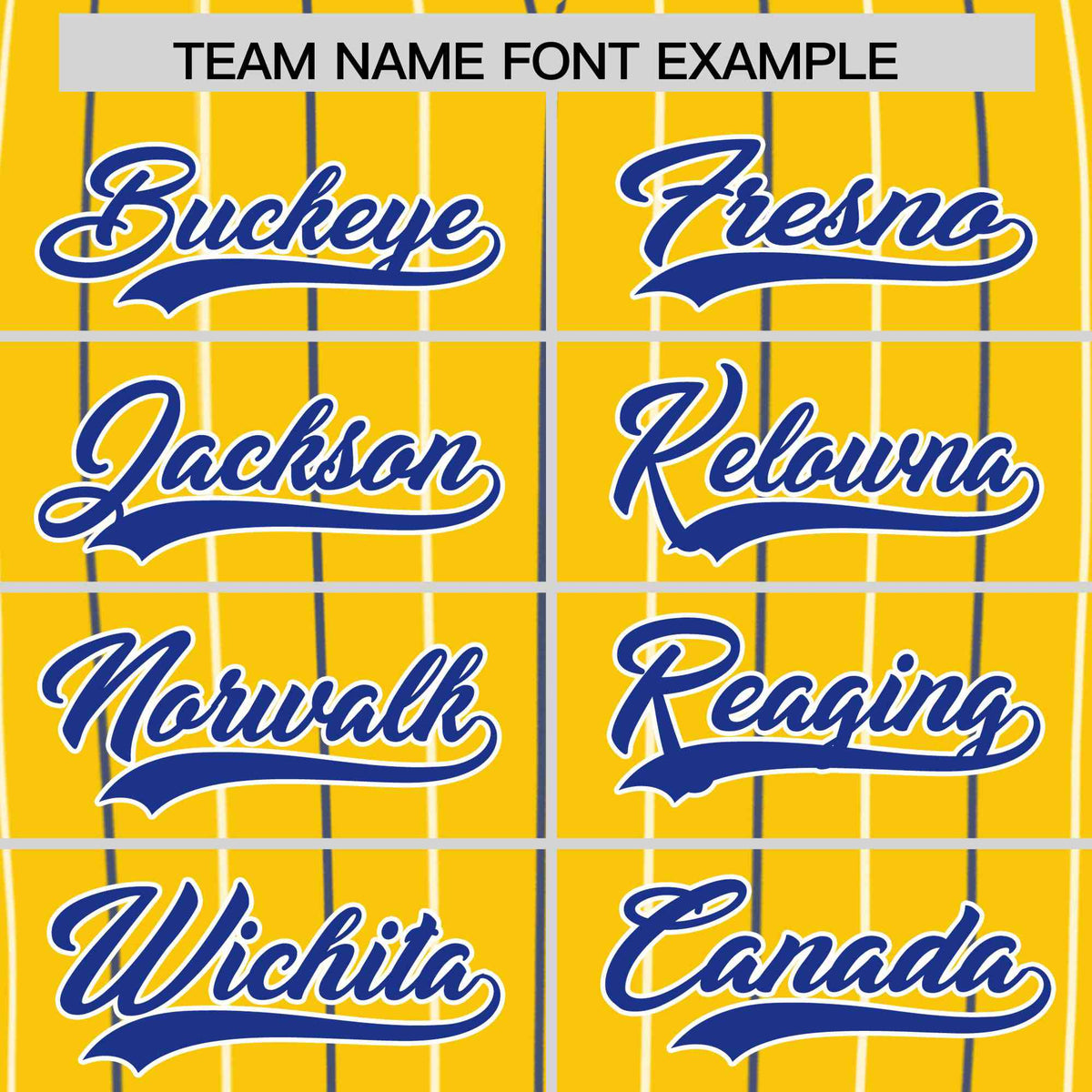 Custom Gold Royal and White Bi-Color Stripes Fashion Authentic Baseball Jersey