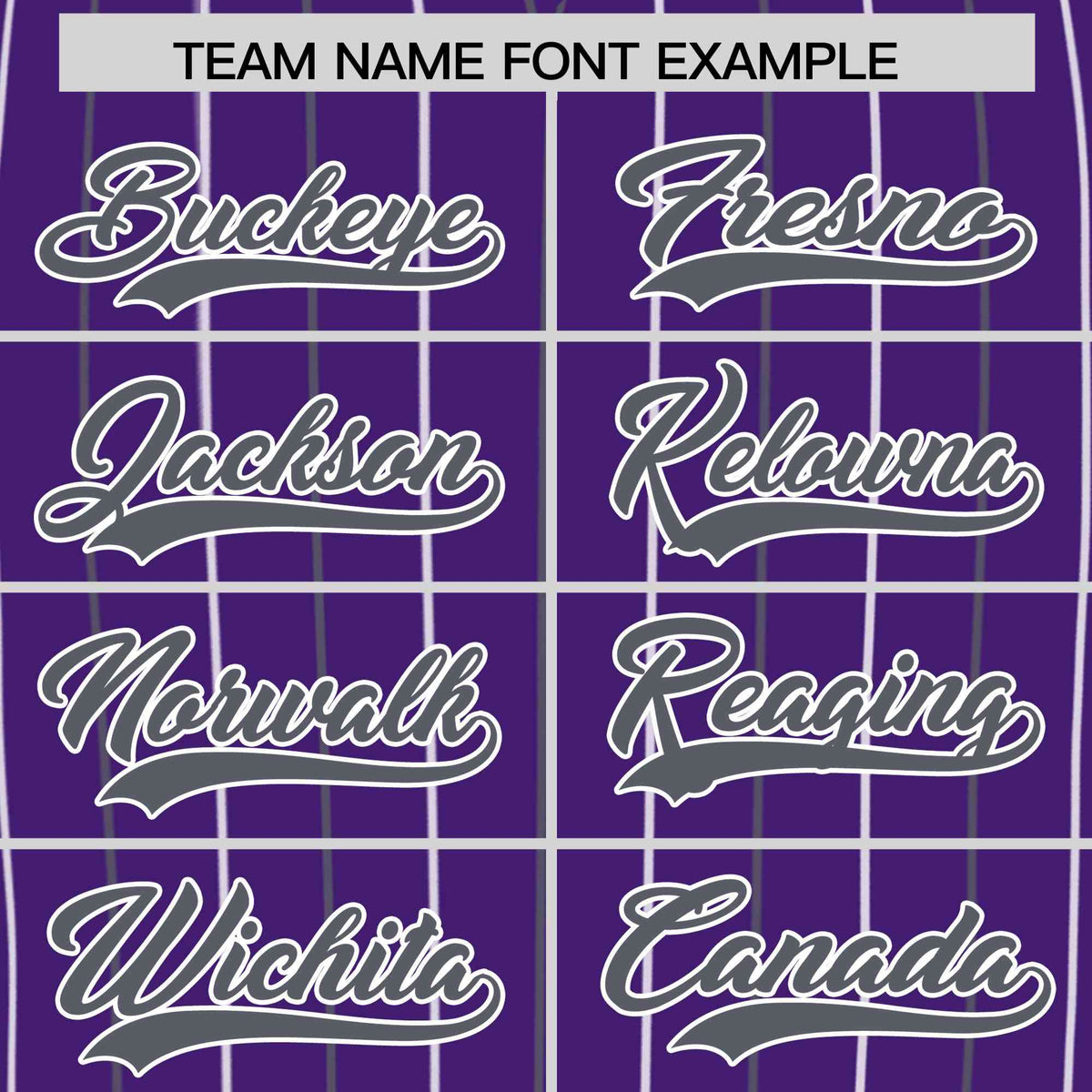 Custom Purple Dark Gray and White Bi-Color Stripes Fashion Authentic Baseball Jersey