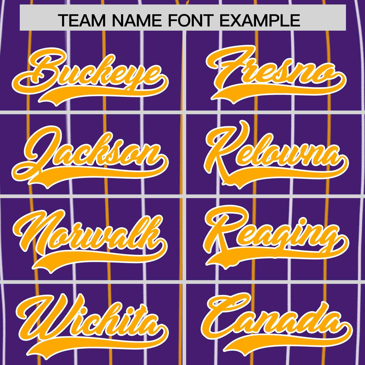 Custom Purple Yellow and White Bi-Color Stripes Fashion Authentic Baseball Jersey