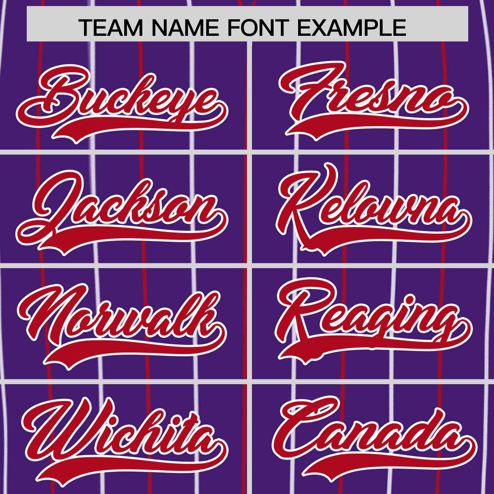 Custom Purple Red and White Bi-Color Stripes Fashion Authentic Baseball Jersey