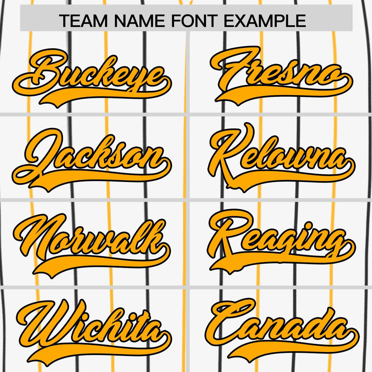 Custom White Yellow and Black Bi-Color Stripes Fashion Authentic Baseball Jersey