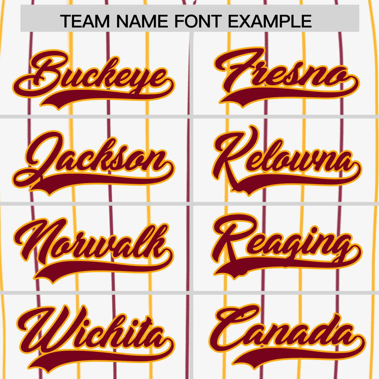 Custom White Crimson and Yellow Bi-Color Stripes Fashion Authentic Baseball Jersey
