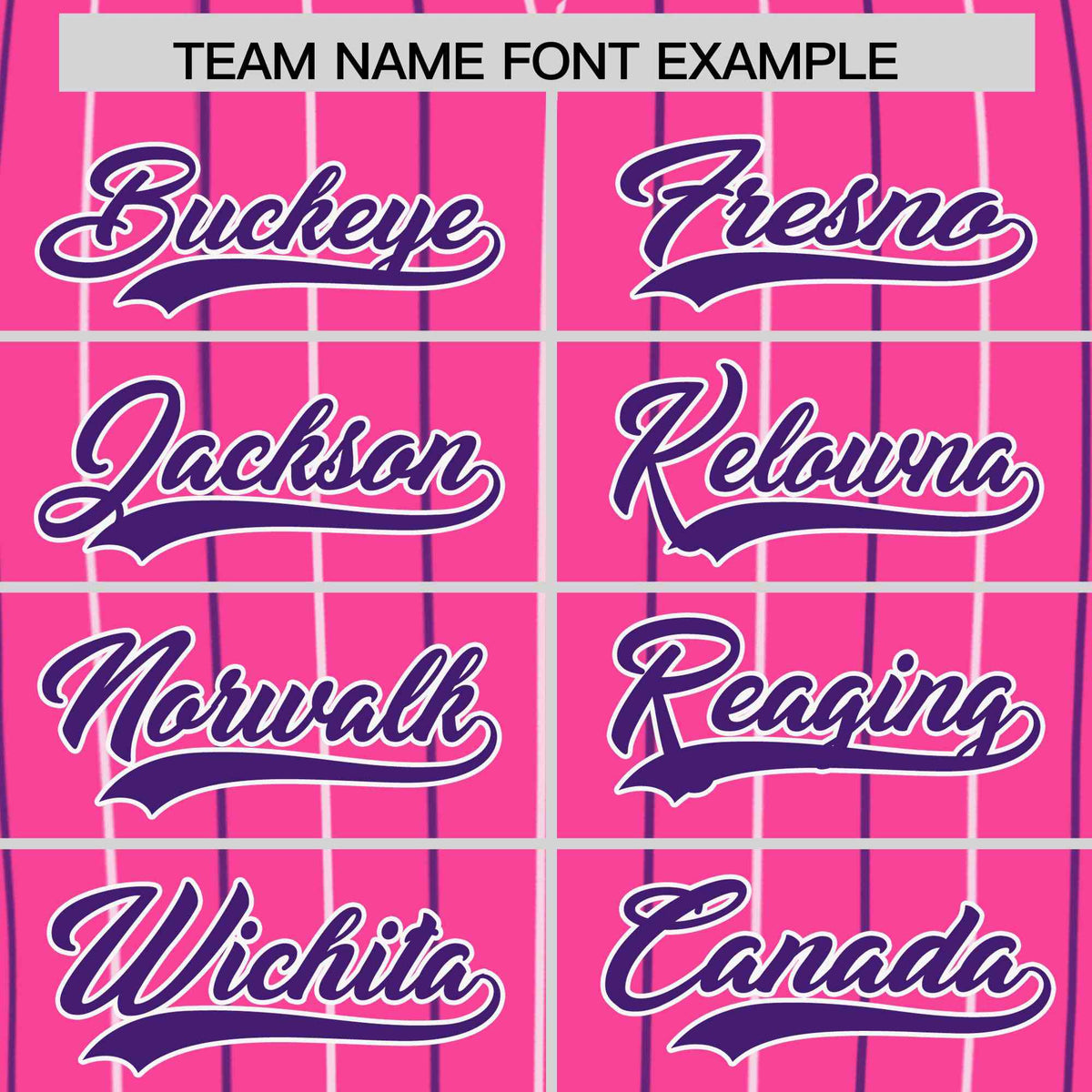 Custom Pink White and Purple Bi-Color Stripes Fashion Authentic Baseball Jersey