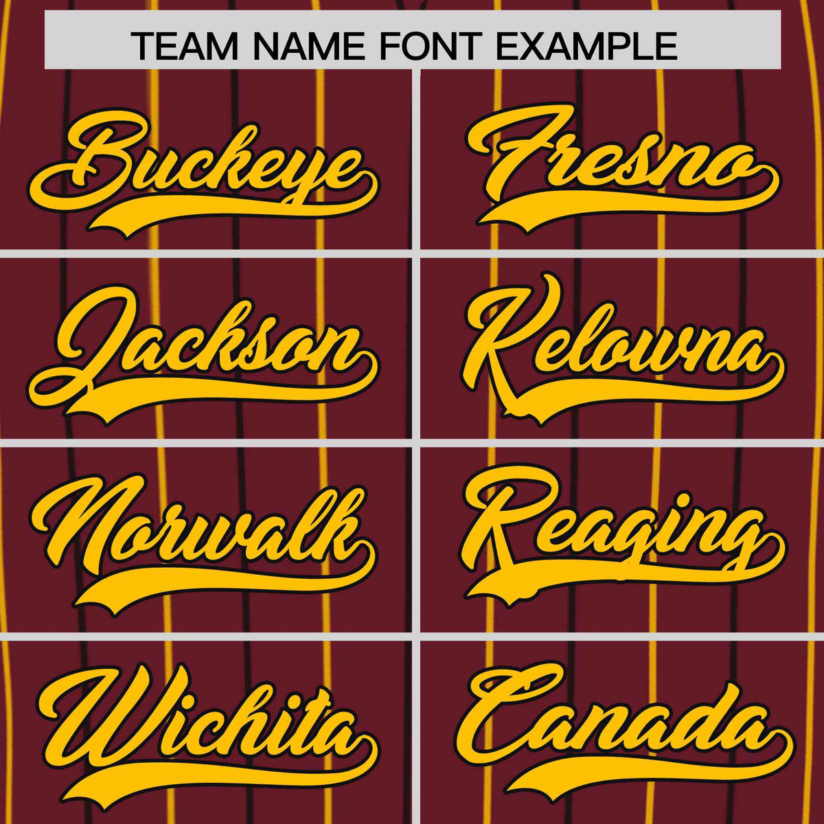 Custom Burgundy Yellow and Black Bi-Color Stripes Fashion Authentic Baseball Jersey