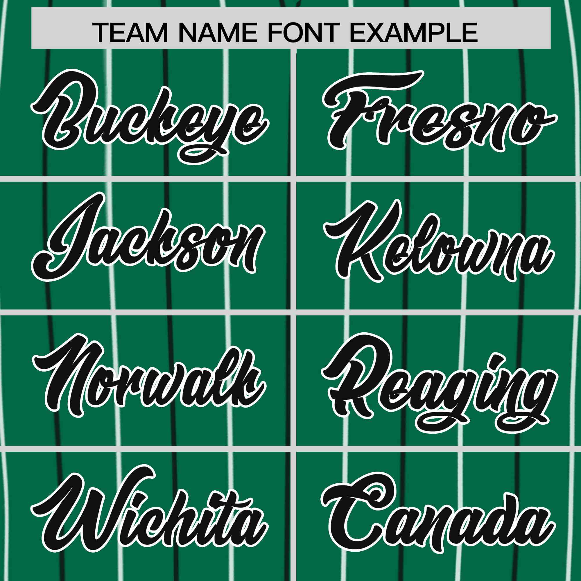 Custom Kelly Green Black and White Bi-Color Stripes Fashion Authentic Baseball Jersey