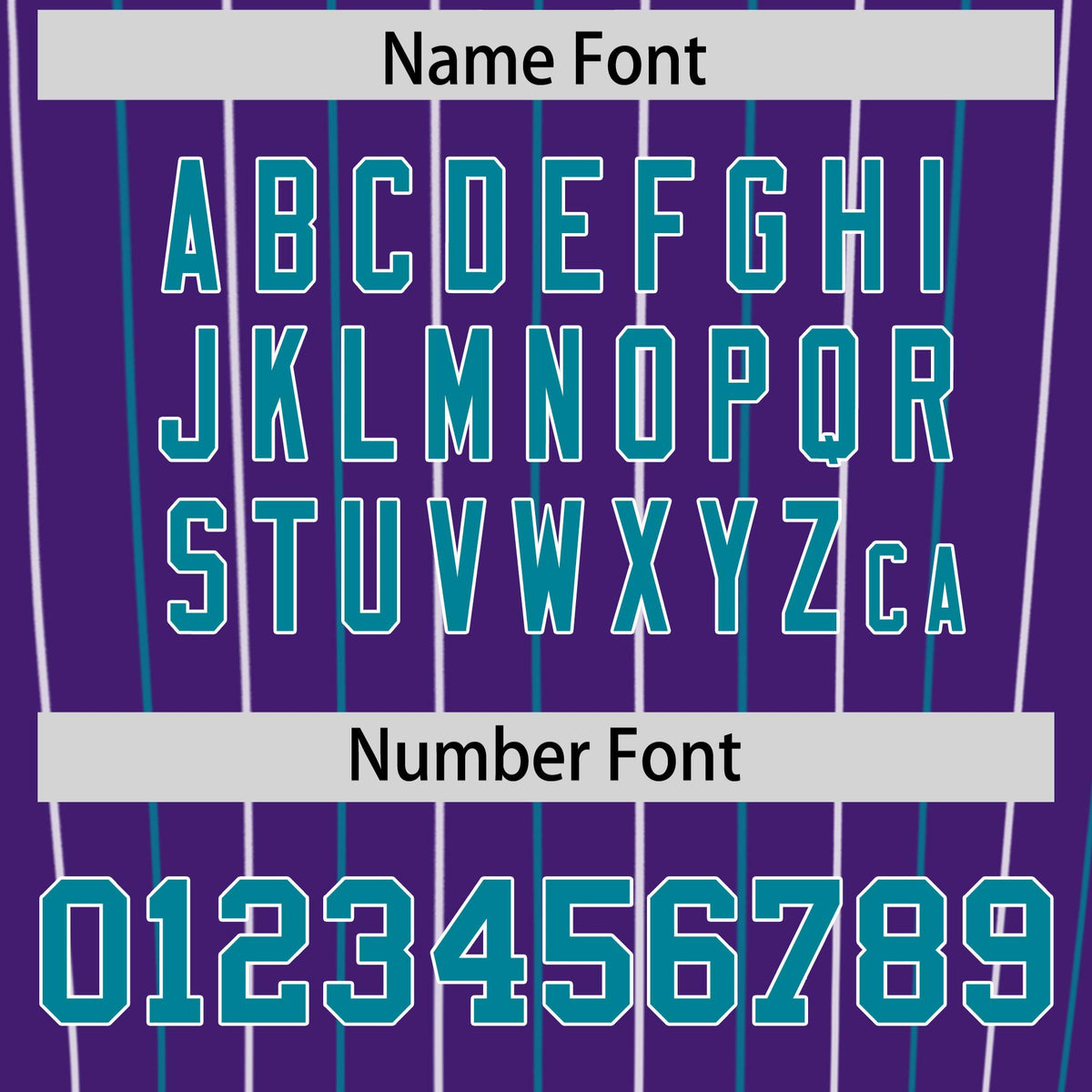 Custom Purple Teal and White Bi-Color Stripes Fashion Authentic Baseball Jersey