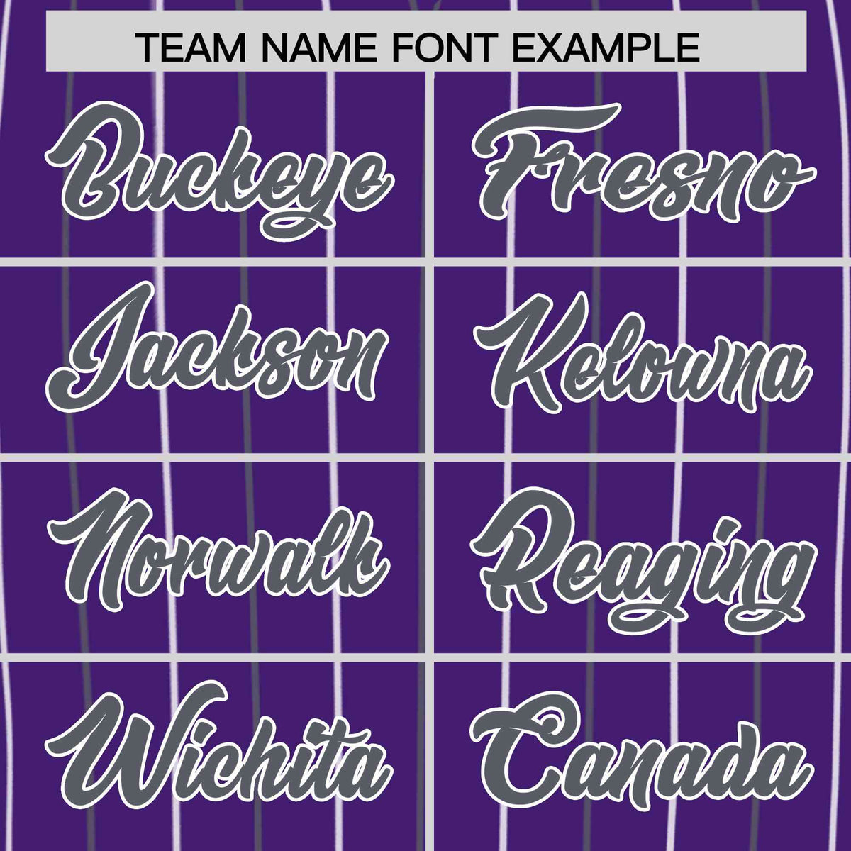 Custom Purple Dark Gray and White Bi-Color Stripes Fashion Authentic Baseball Jersey