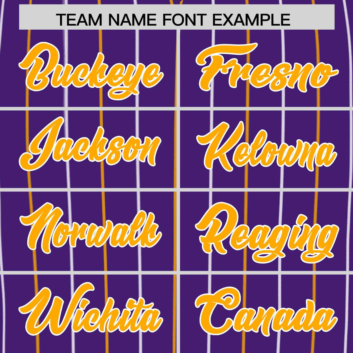 Custom Purple Yellow and White Bi-Color Stripes Fashion Authentic Baseball Jersey