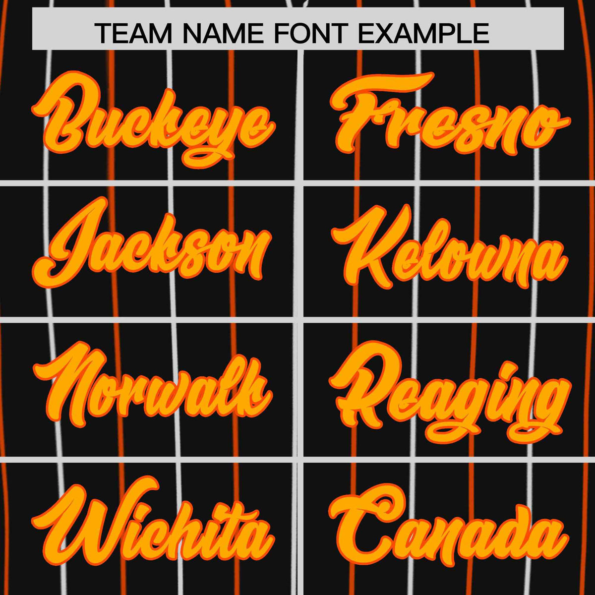 Custom Black Orange and White Bi-Color Stripes Fashion Authentic Baseball Jersey