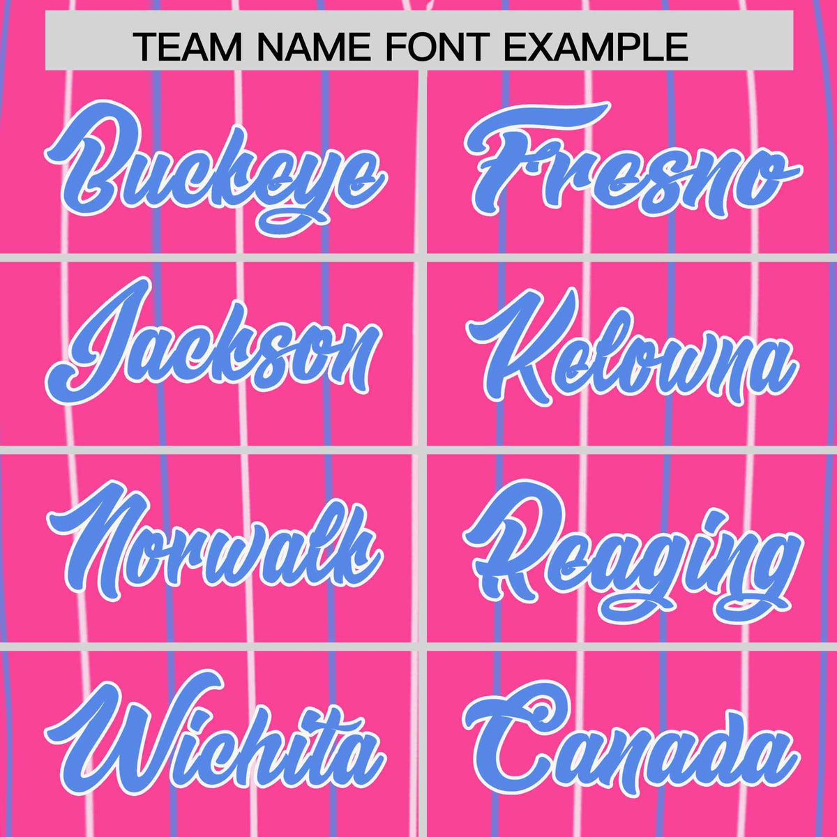 Custom Pink White and Powder Blue Bi-Color Stripes Fashion Authentic Baseball Jersey