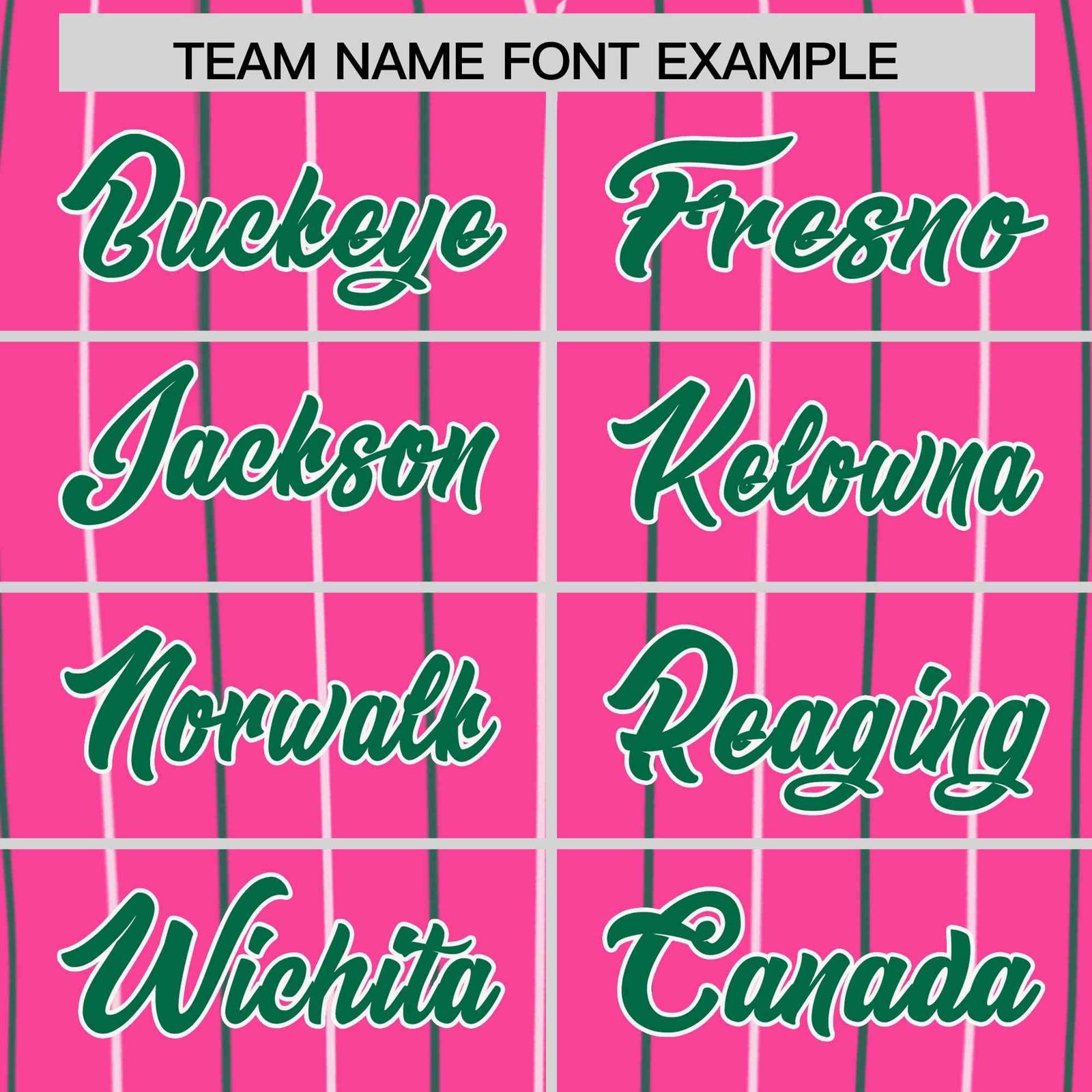 Custom Pink White and Kelly Green Bi-Color Stripes Fashion Authentic Baseball Jersey