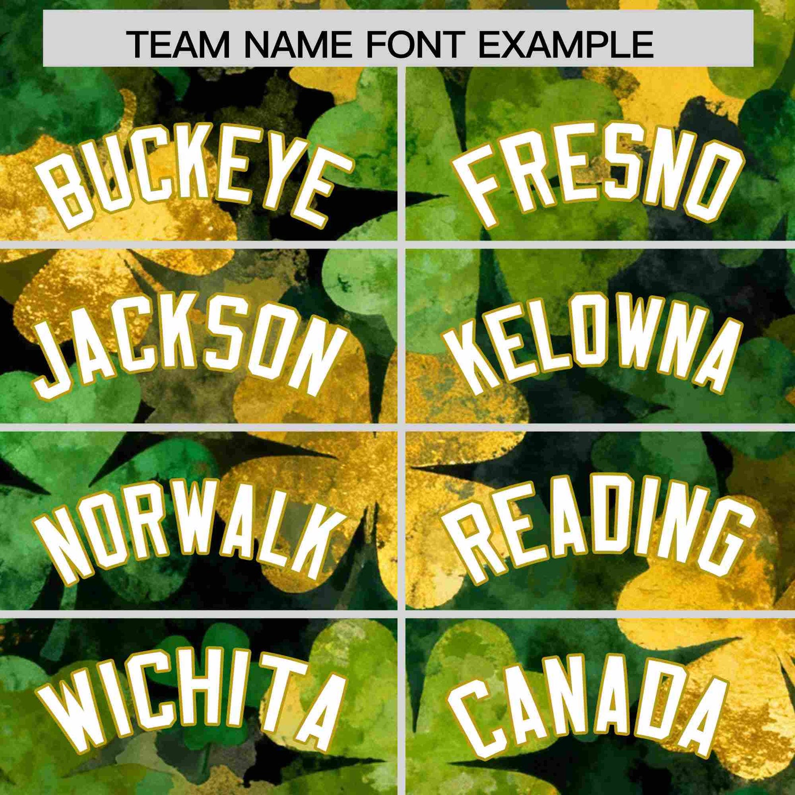 Custom Black White St.Patrick's Day Personalized Four Leaf Clover Pattern Baseball Jersey