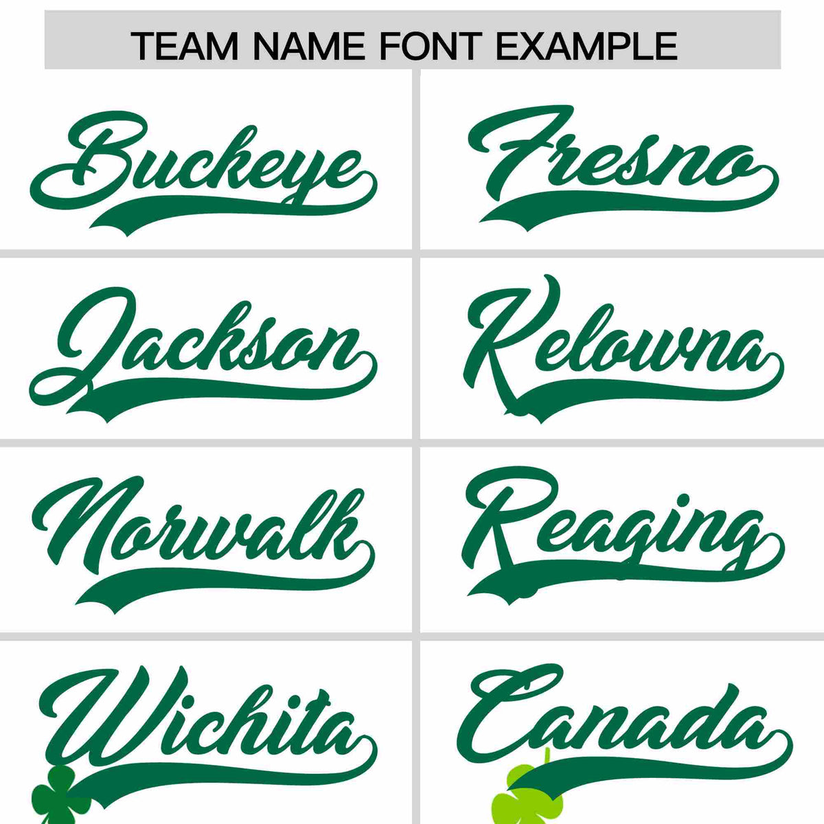 Custom White Green St.Patrick's Day Personalized Four Leaf Clover Pattern Baseball Jersey