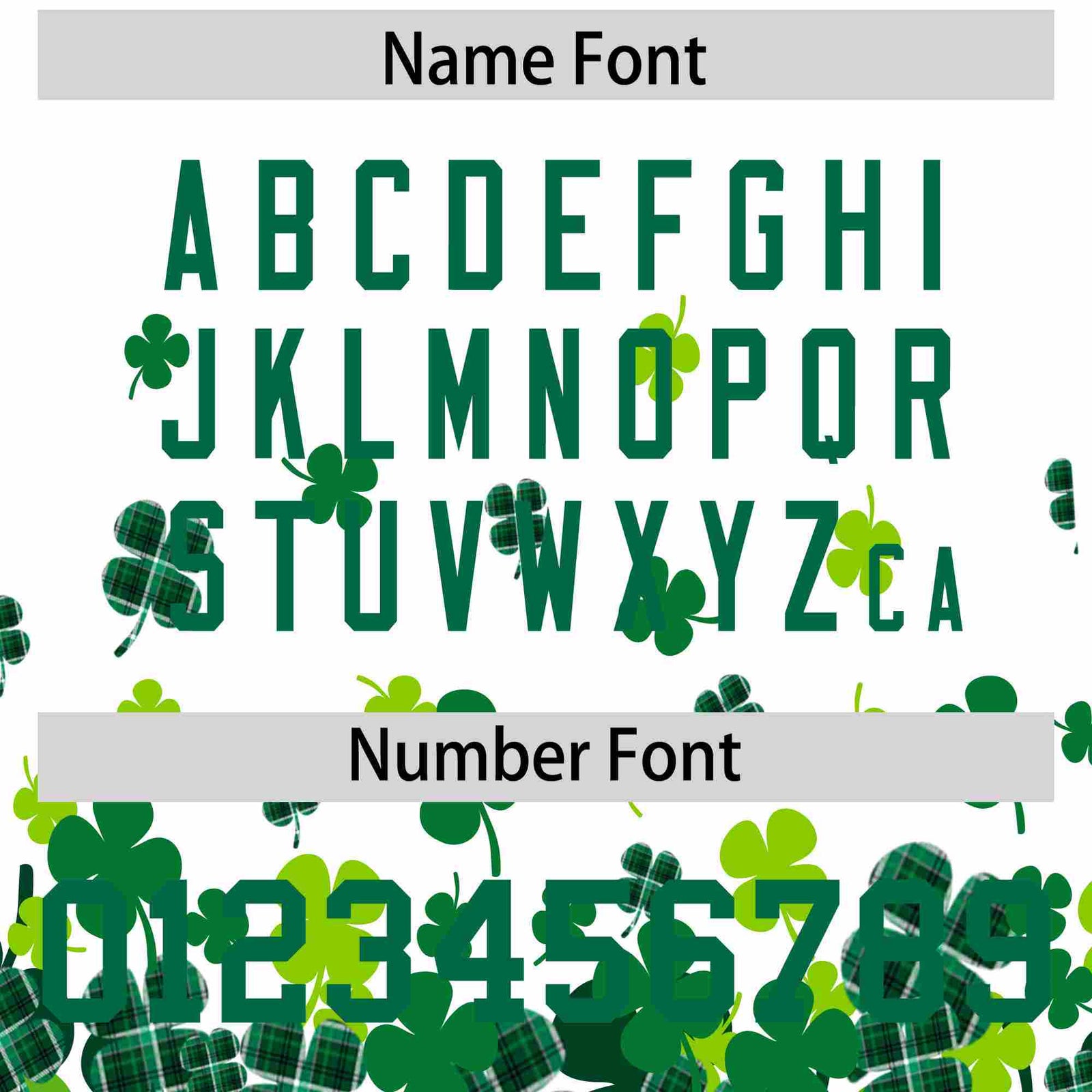 Custom White Green St.Patrick's Day Personalized Four Leaf Clover Pattern Baseball Jersey