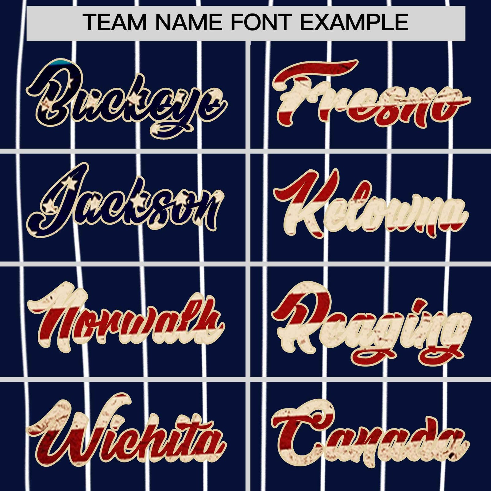 Custom Navy Cream Pinstripe Vintage USA Flag Authentic Baseball Jersey