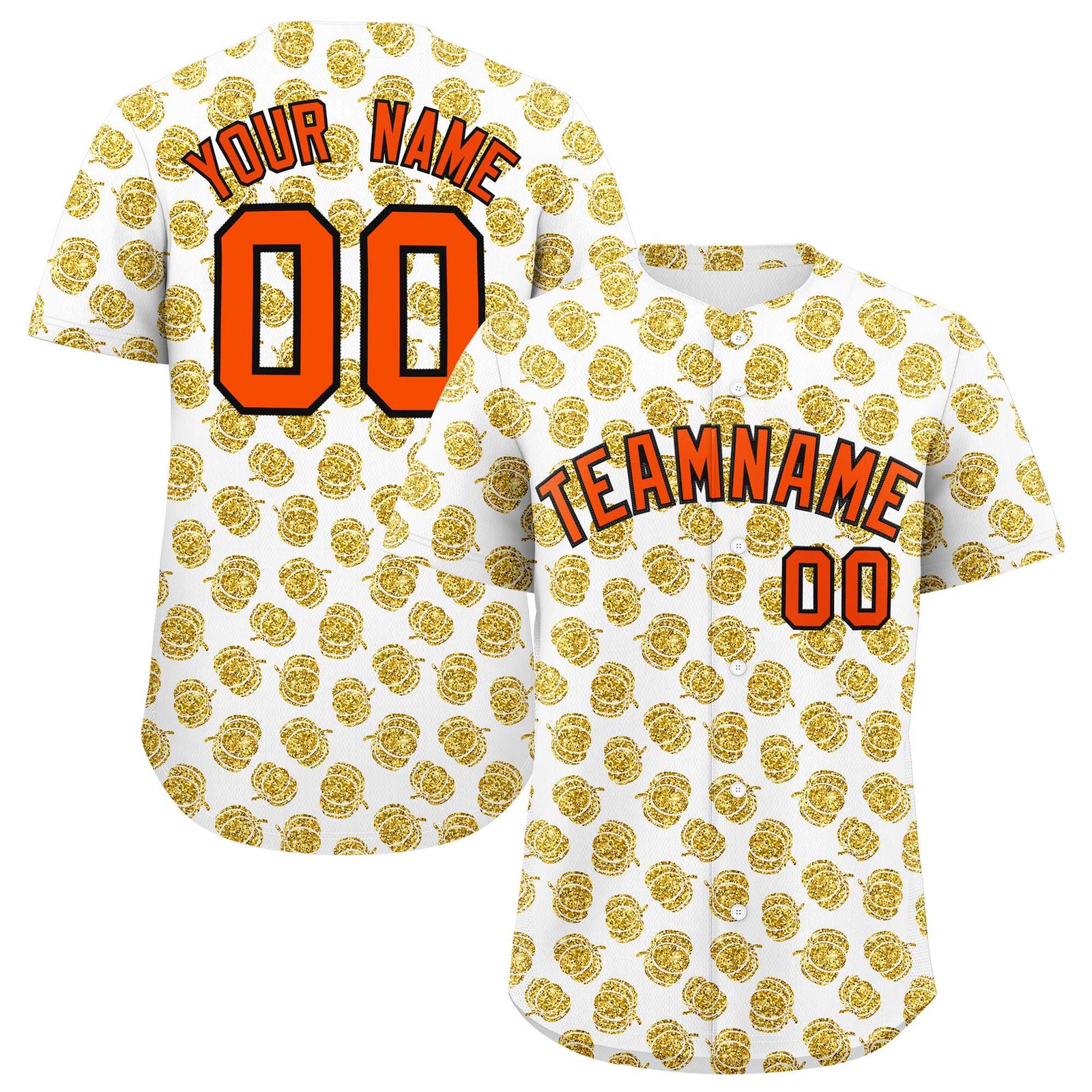 Custom Multi Color Halloween Authentic Baseball Jersey