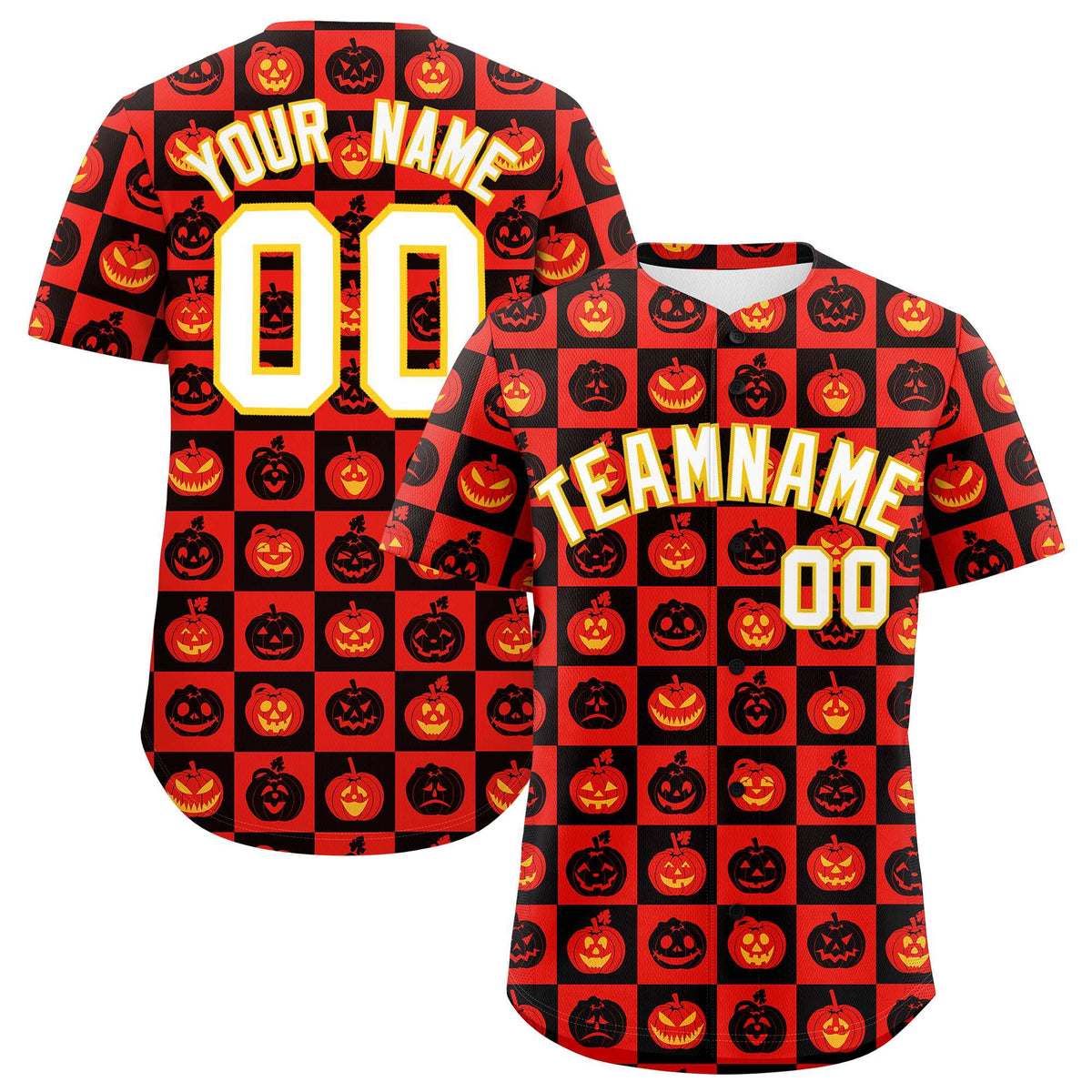 Custom Multi Color Halloween Authentic Baseball Jersey