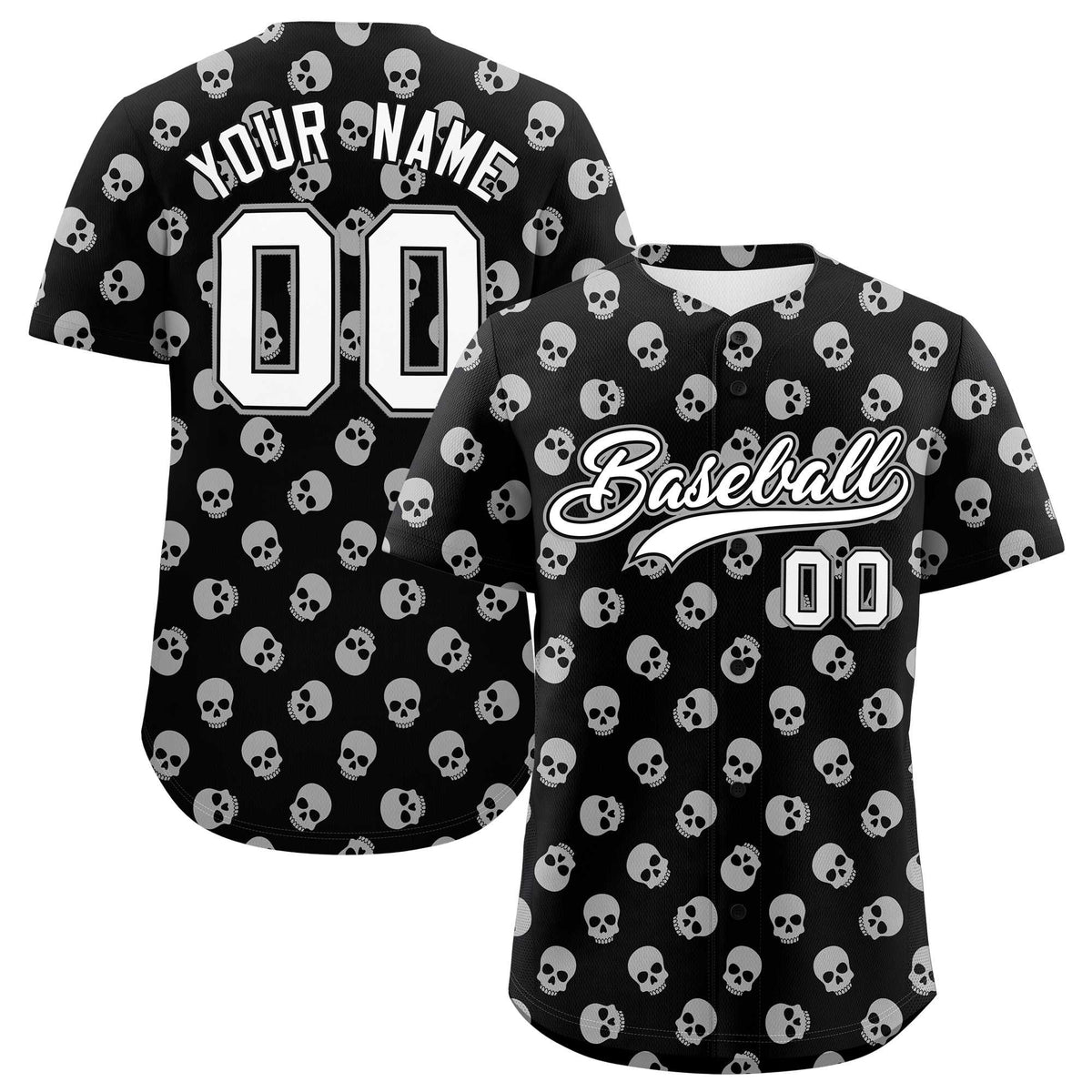 Custom Multi Color Halloween Authentic Baseball Jersey