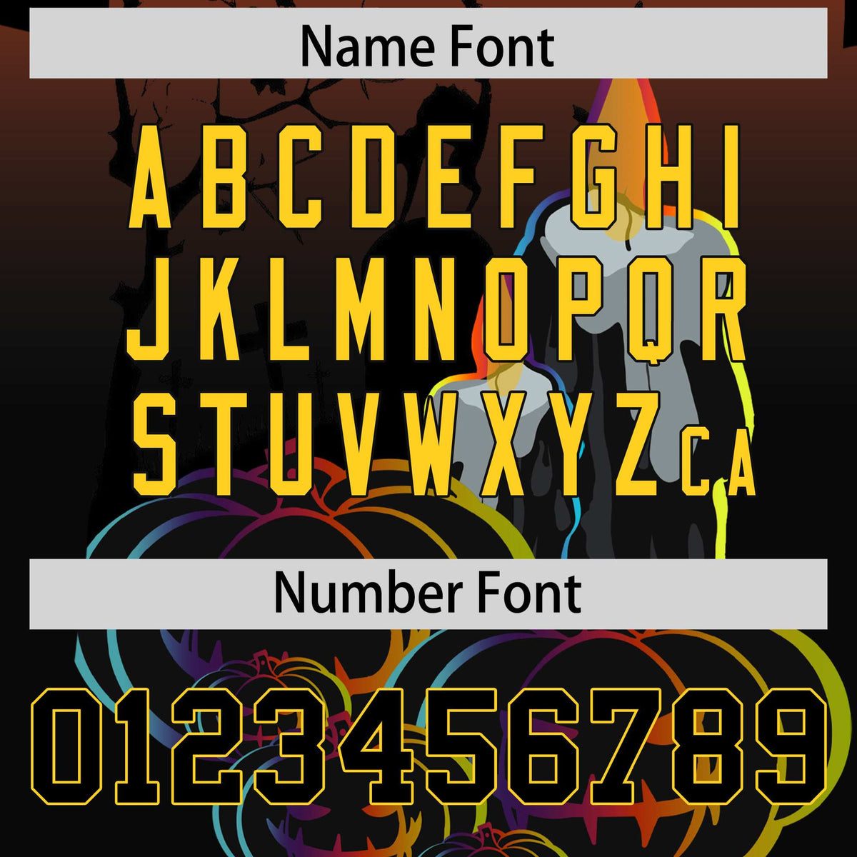 Custom Multi Color Halloween Authentic Baseball Jersey