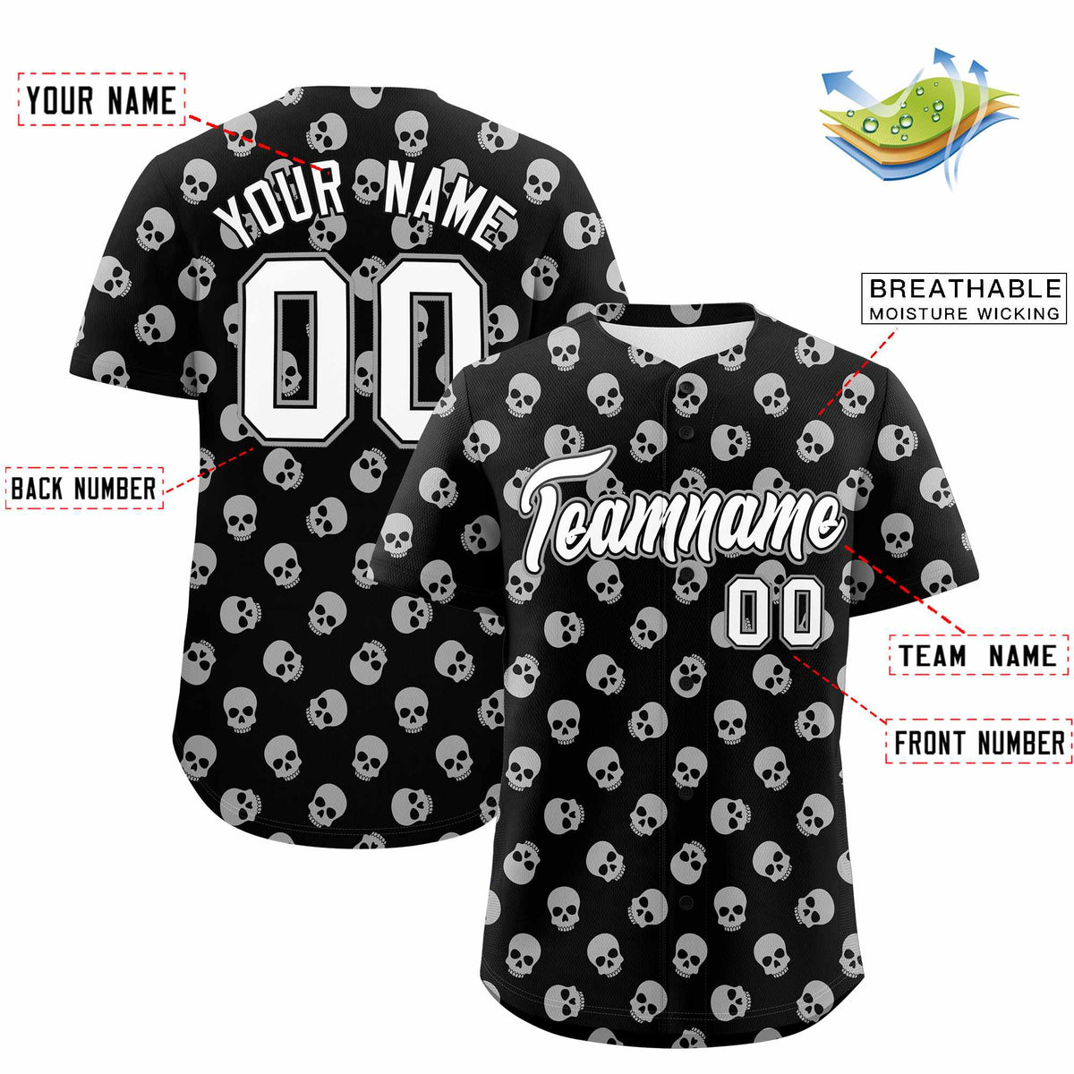 Custom Multi Color Halloween Authentic Baseball Jersey