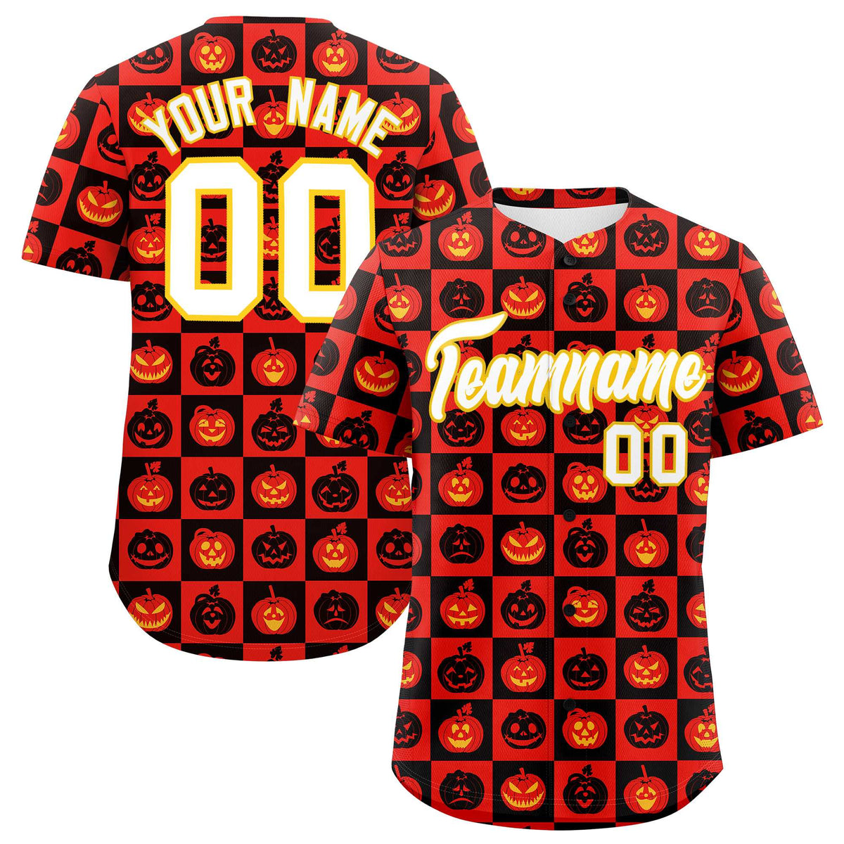 Custom Multi Color Halloween Authentic Baseball Jersey