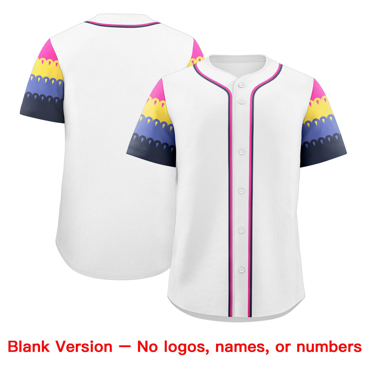 Custom White Rose Red Navy Sleeve Flag Lace Baseball Jersey | Sublimation Printed &amp; Embroidery,Add Name and Numbern,Perfect for Teams | KXKSHOP