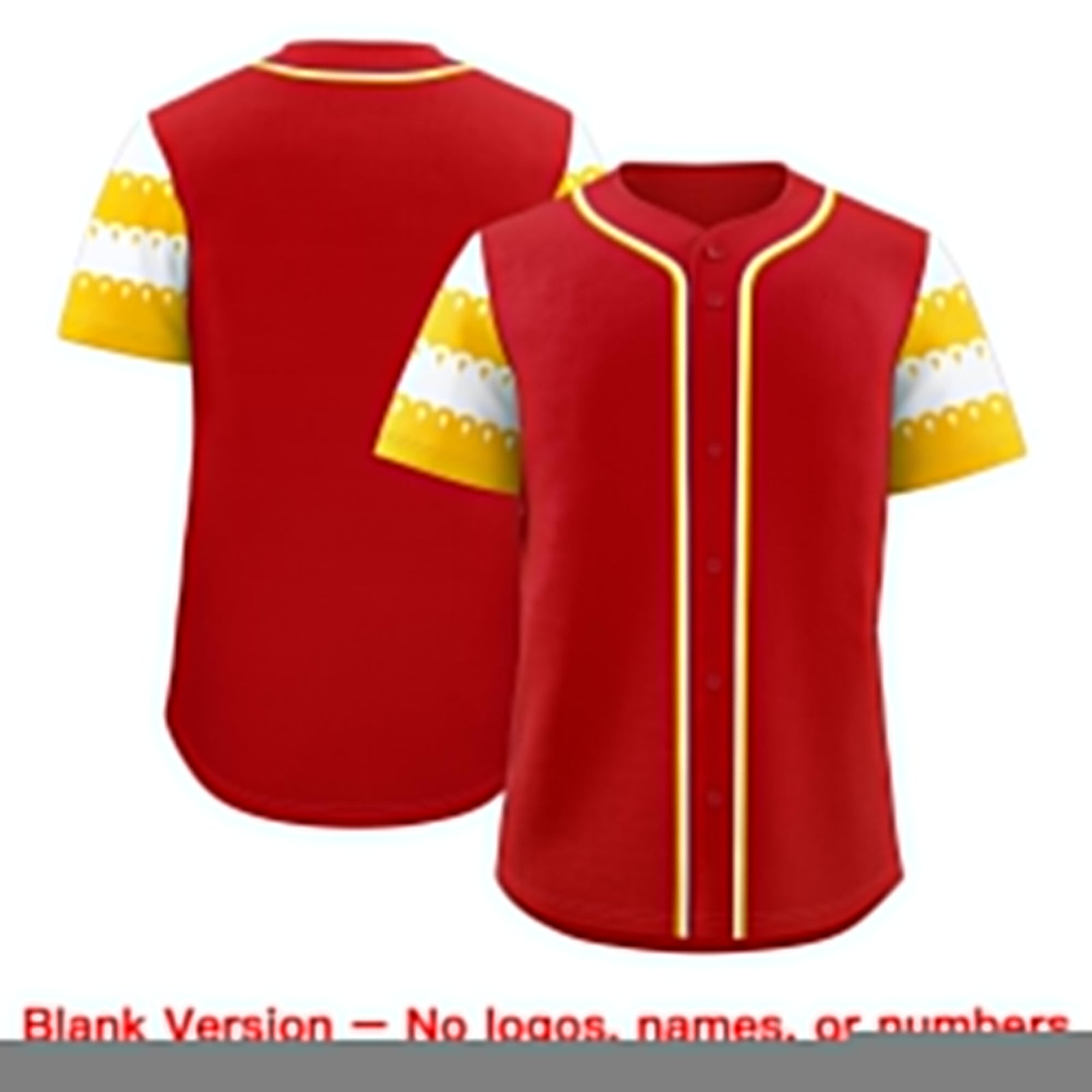 Custom Red Gold White Sleeve Flag Lace Baseball Jersey | Sublimation Printed & Embroidery,Add Name and Numbern,Perfect for Teams | KXKSHOP