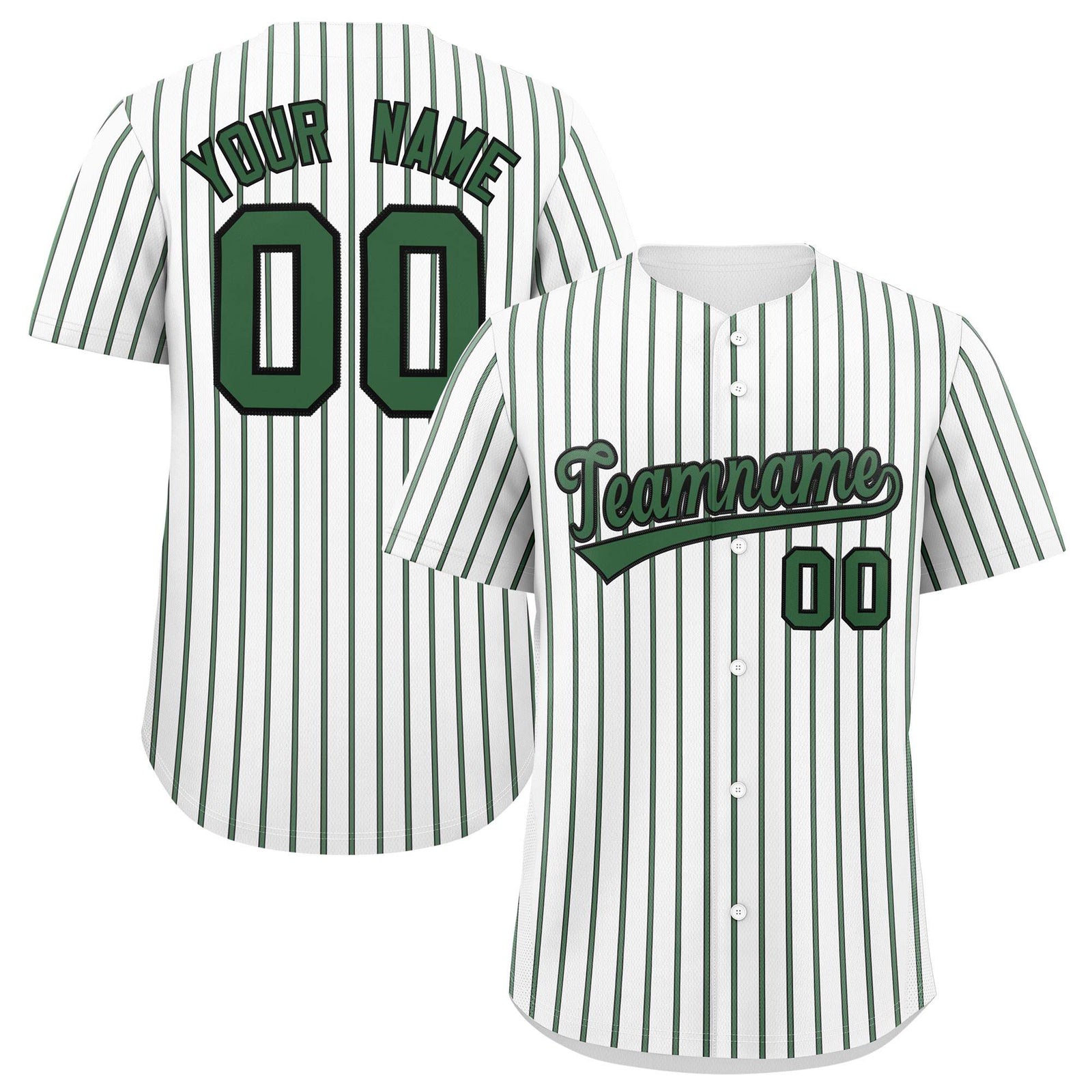 Custom White Black Tricolor Stripe Fashion Authentic Baseball Jersey