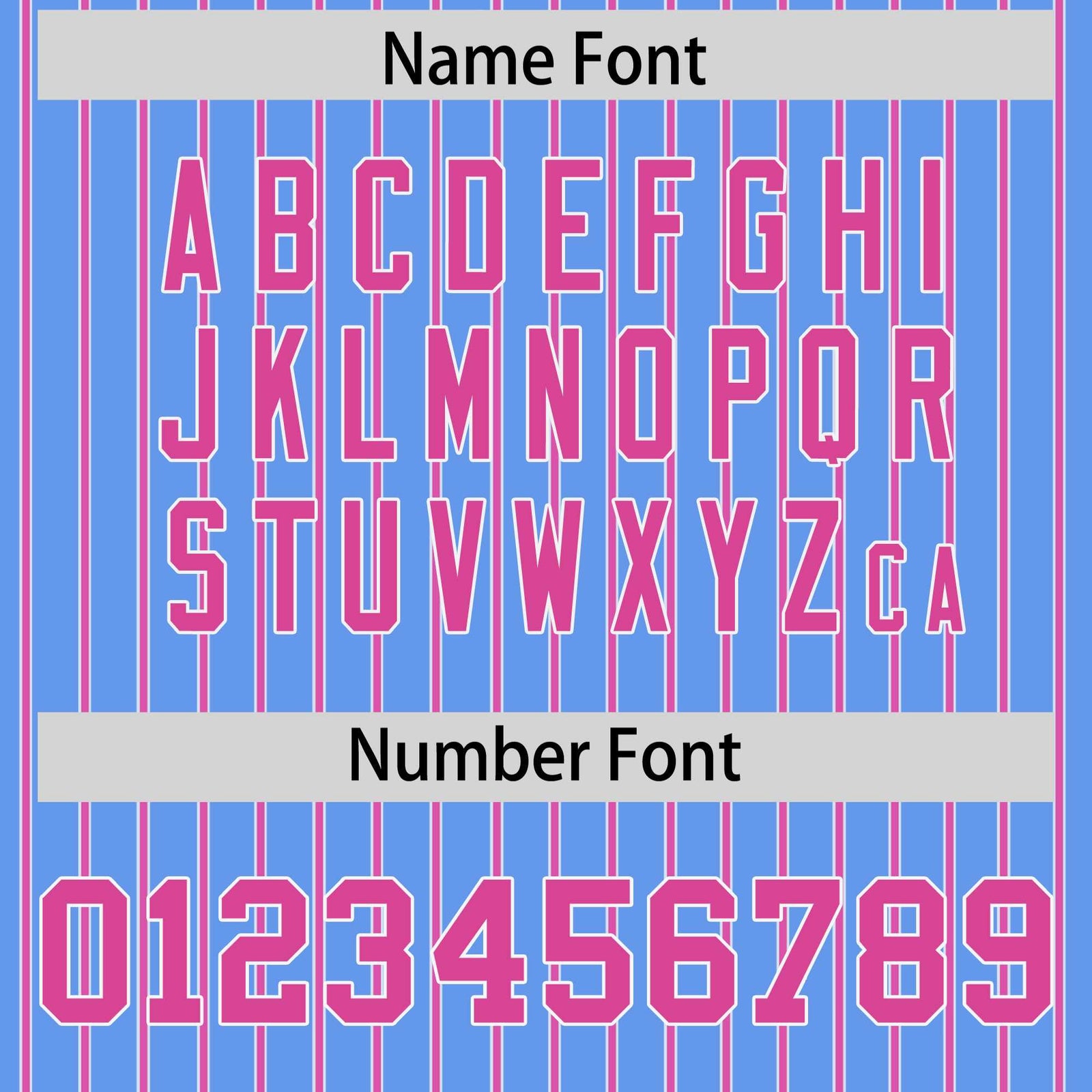 Custom Powder Blue White Tricolor Stripe Fashion Authentic Baseball Jersey