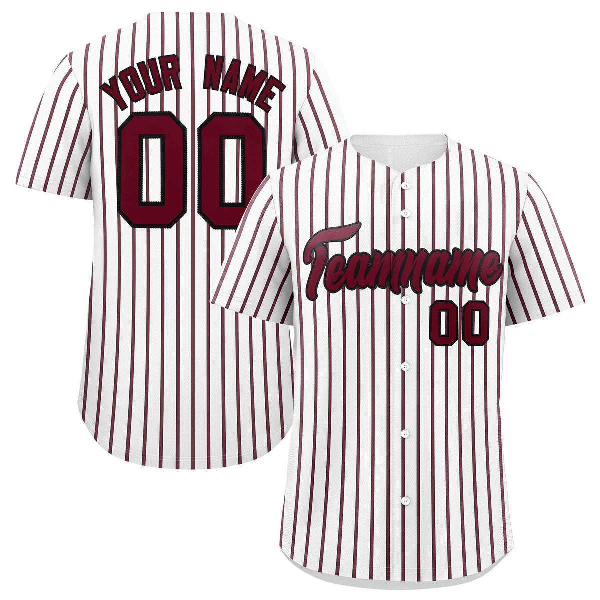 Custom White Black Tricolor Stripe Fashion Authentic Baseball Jersey