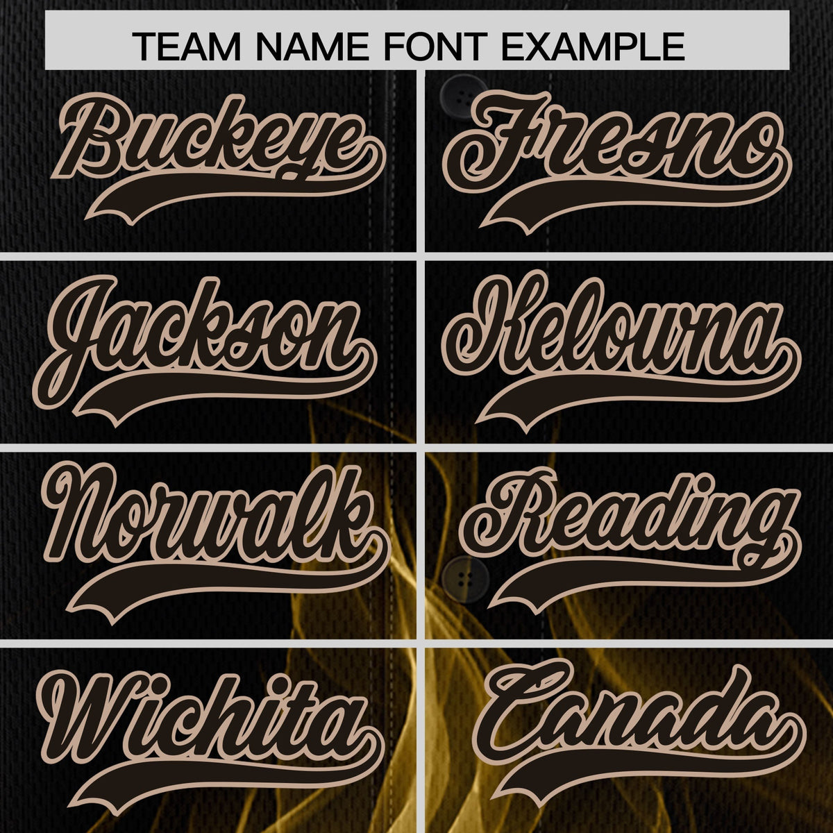 Custom Black Khaki White Flame Graffiti Pattern Personalization Baseball Jersey| KXKSHOP