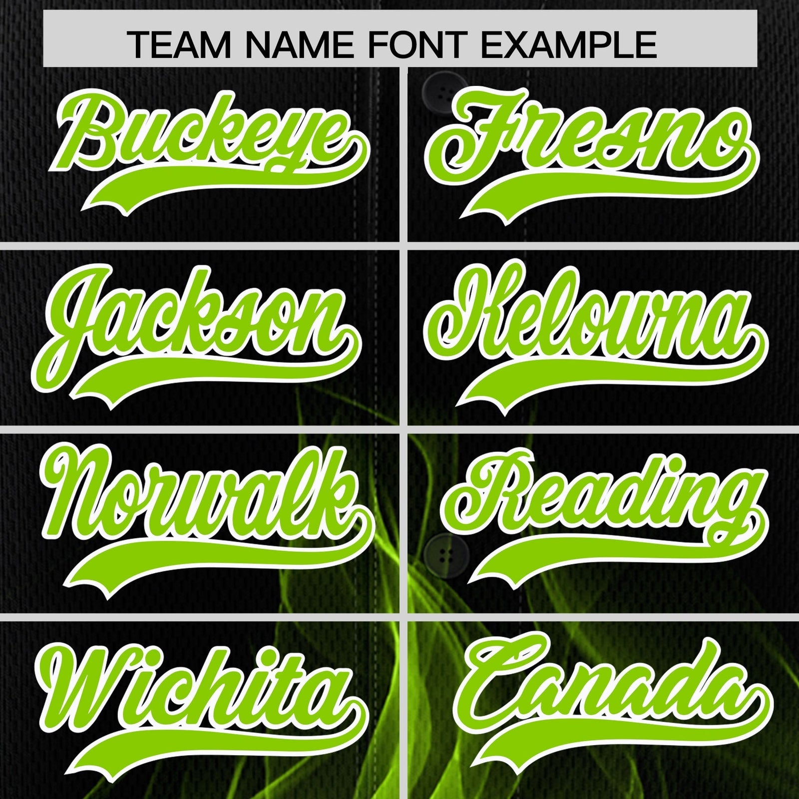 Custom Black Neon Green White Flame Graffiti Pattern Personalization Baseball Jersey| KXKSHOP